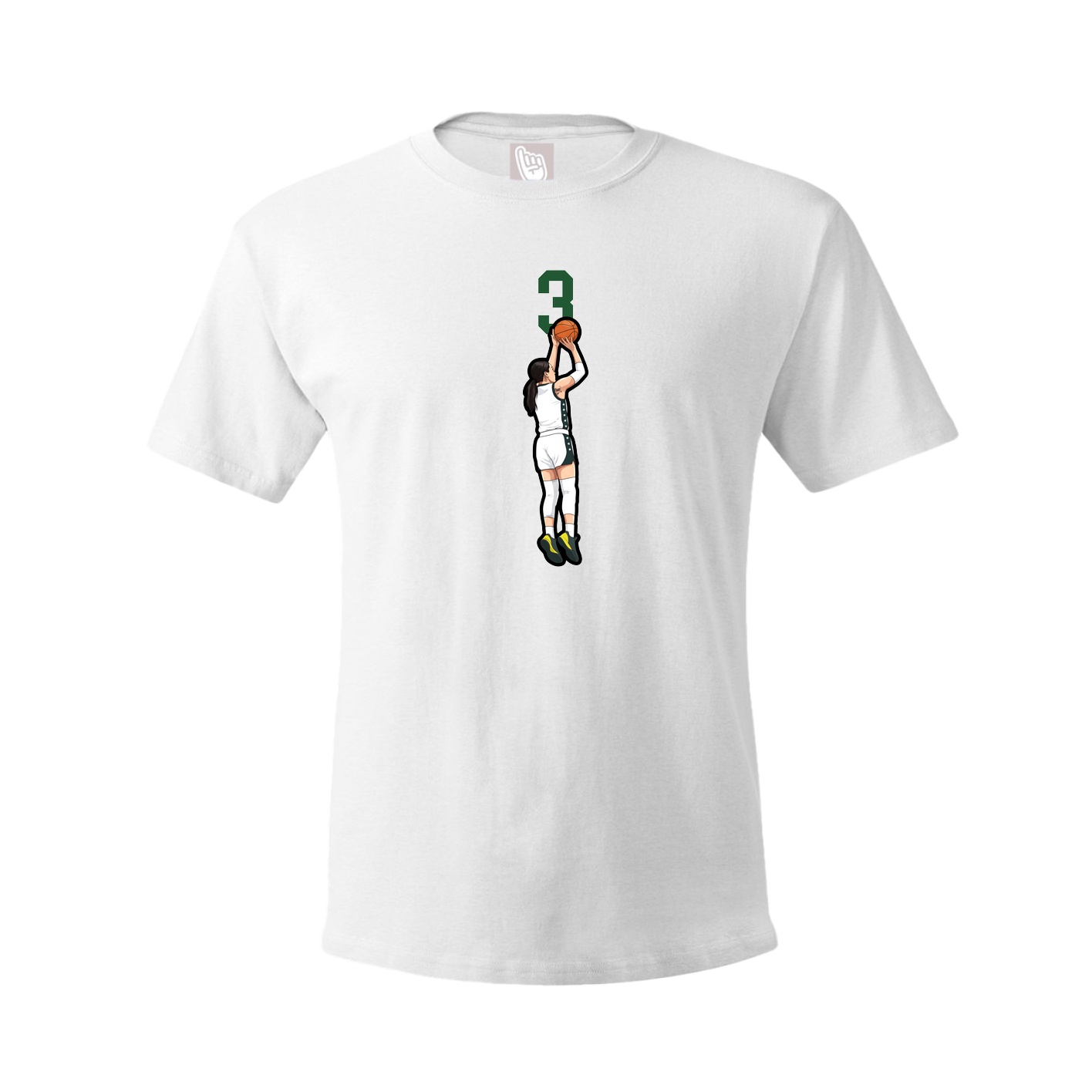 Tee — Number Top in White