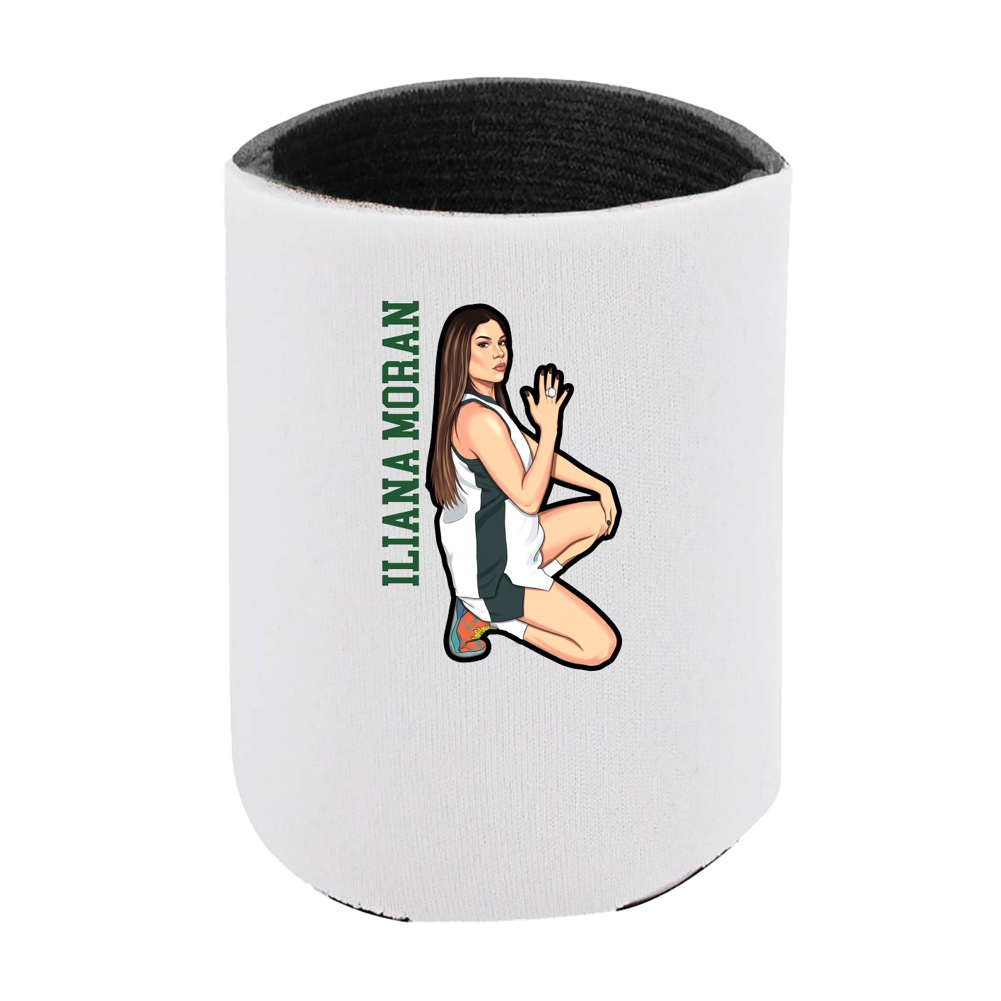 Can Holder — Name Vertical in White