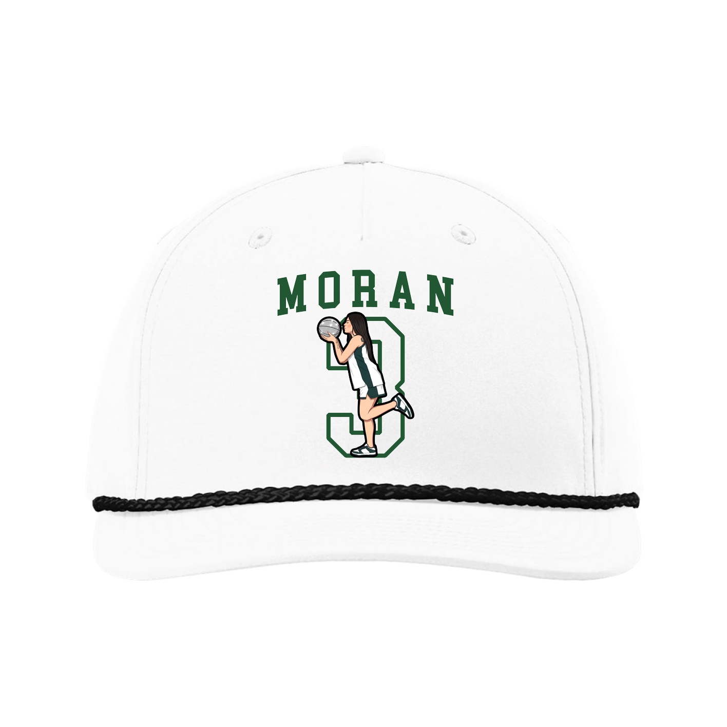 Five-Panel Classic Rope Cap — Shirsey in White