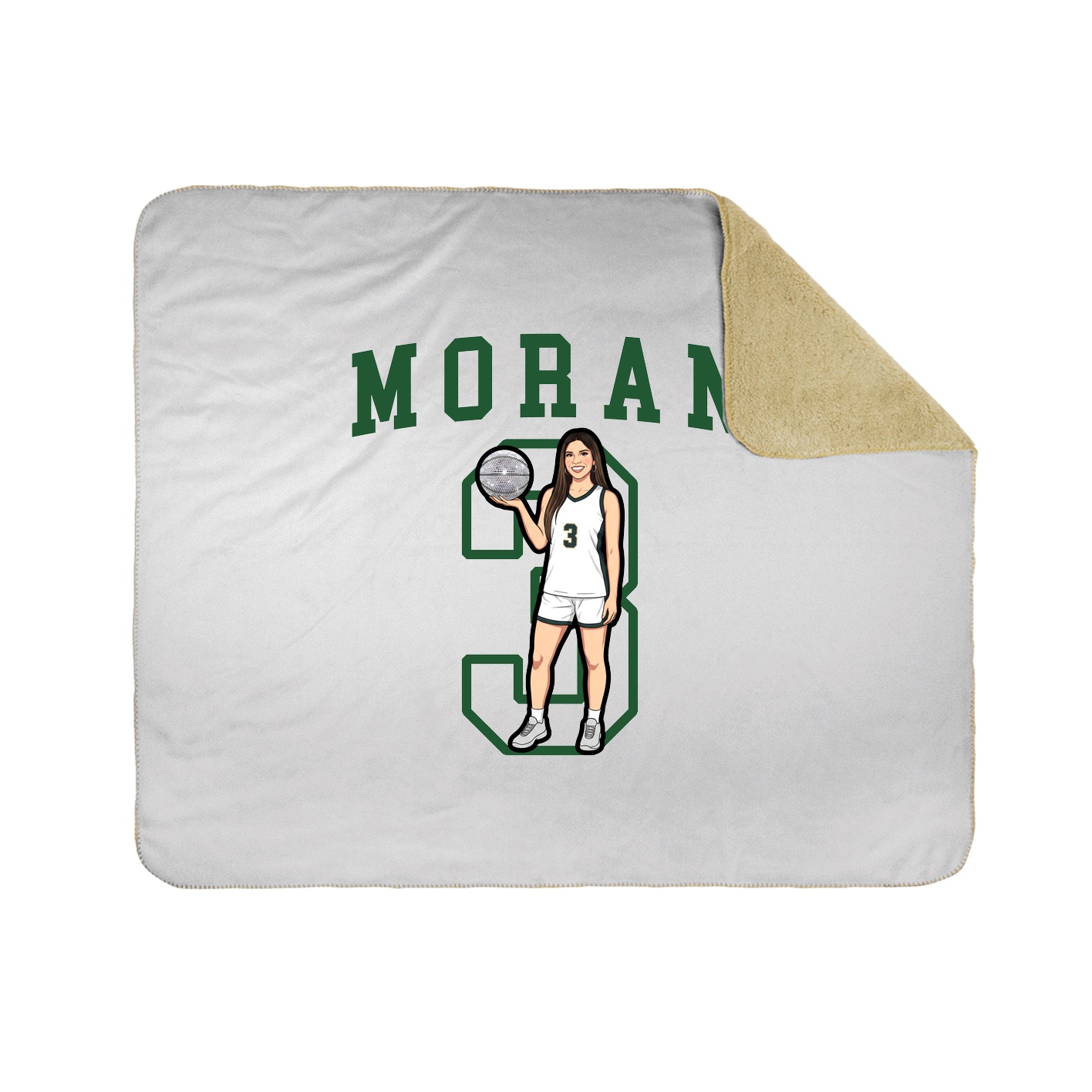 Throw Blanket — Shirsey in White