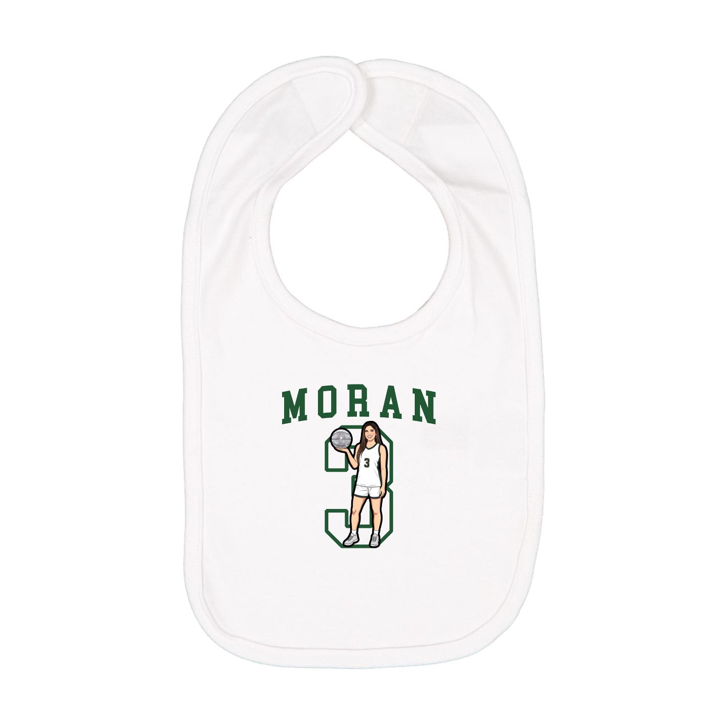 Infant Bib — Shirsey in White
