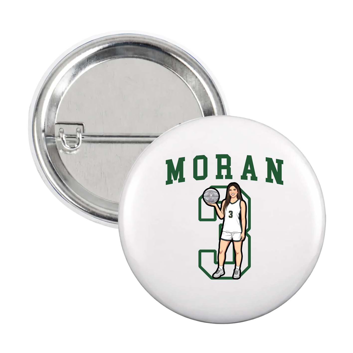 Game Day Button — Shirsey in White
