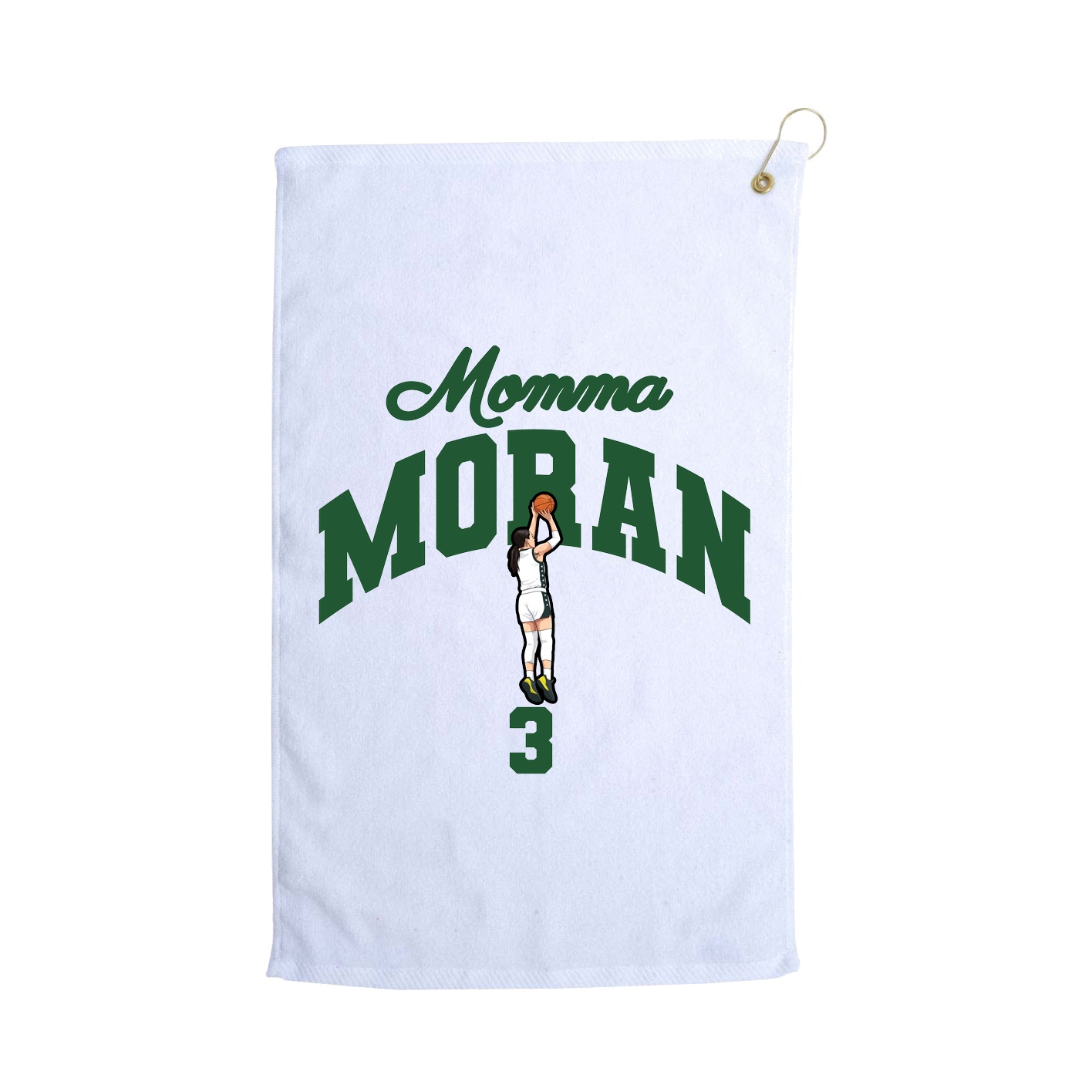 Golf Towel — Mothers Day Arch in White