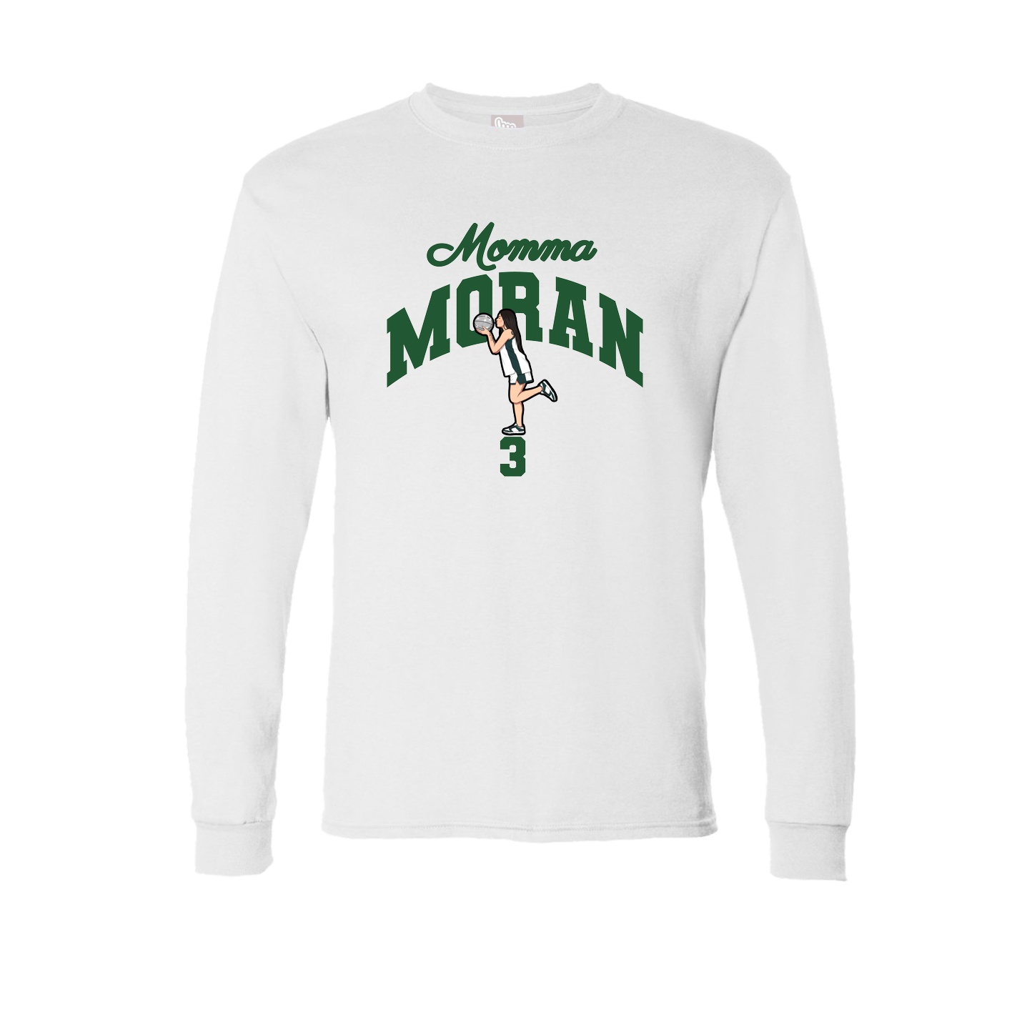 Long Sleeve Tee — Mothers Day Arch in White