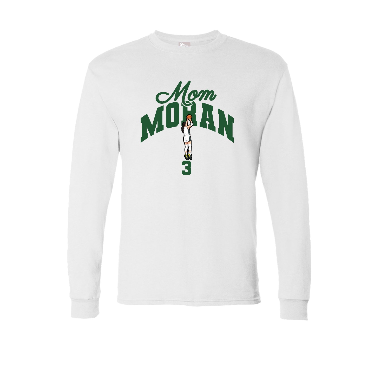 Long Sleeve Tee — Mothers Day Arch in White