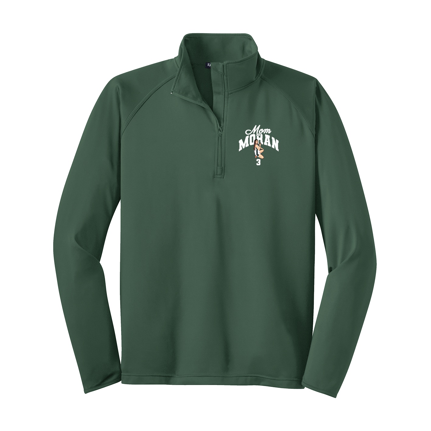 Q-Zip Pullover — Mothers Day Arch in Green