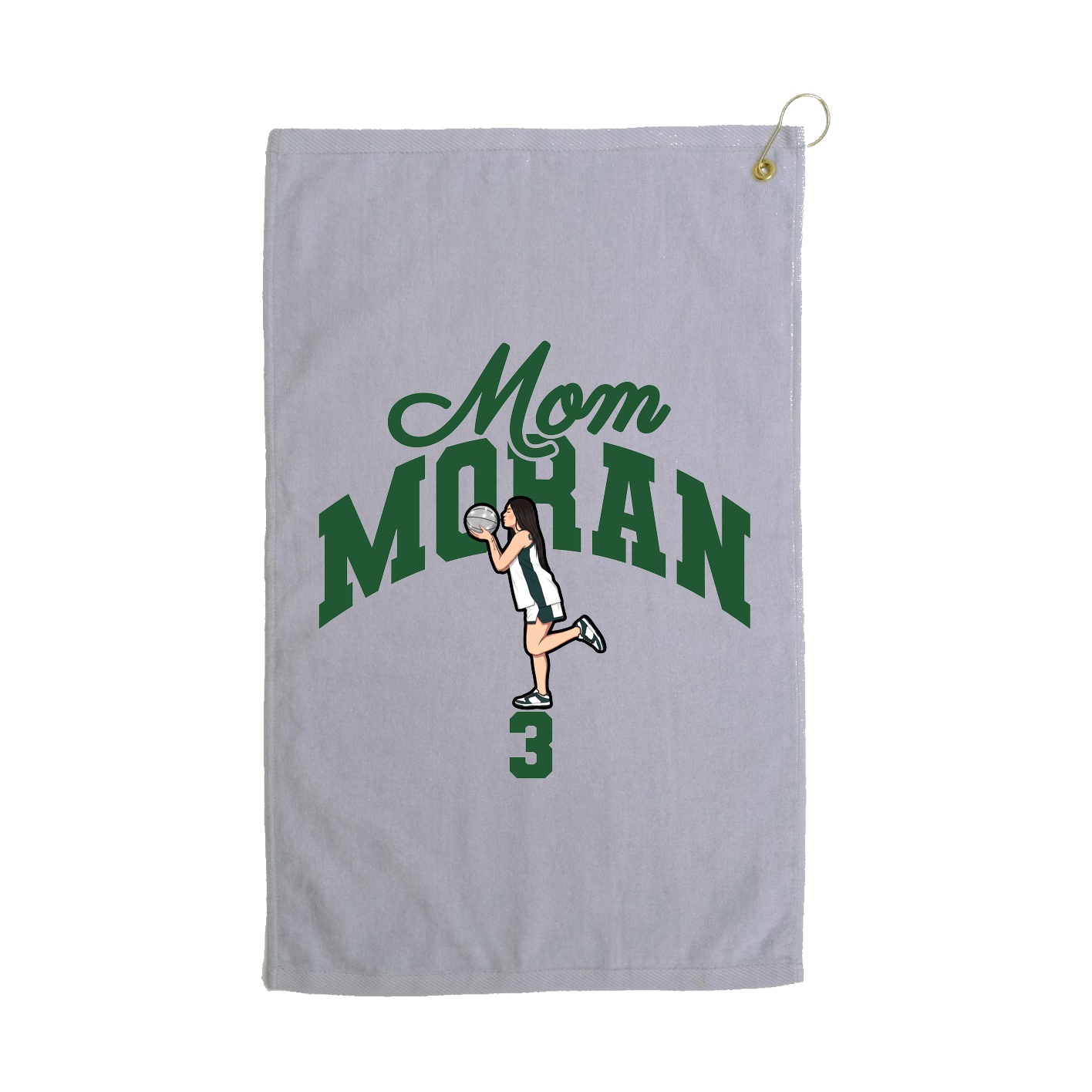 Golf Towel — Mothers Day Arch in Grey
