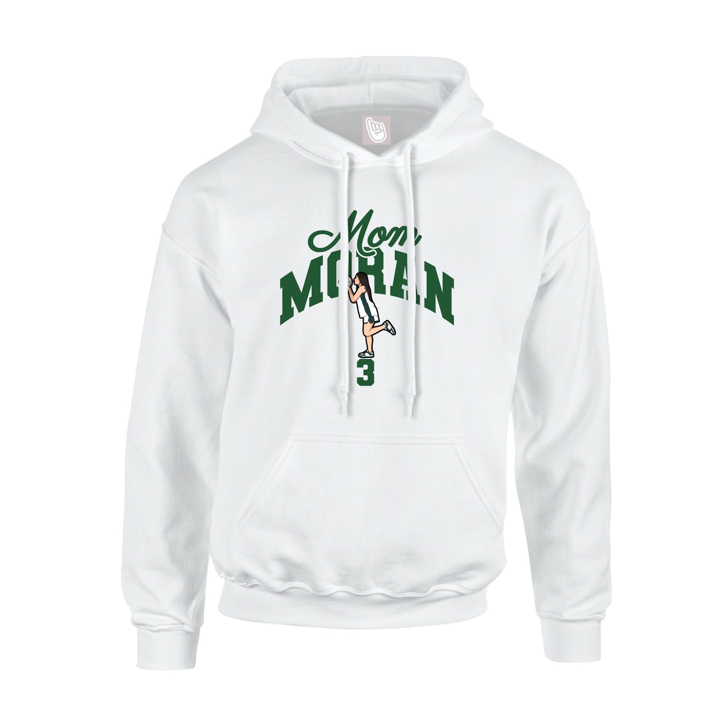 Youth Hoodie — Mothers Day Arch in White