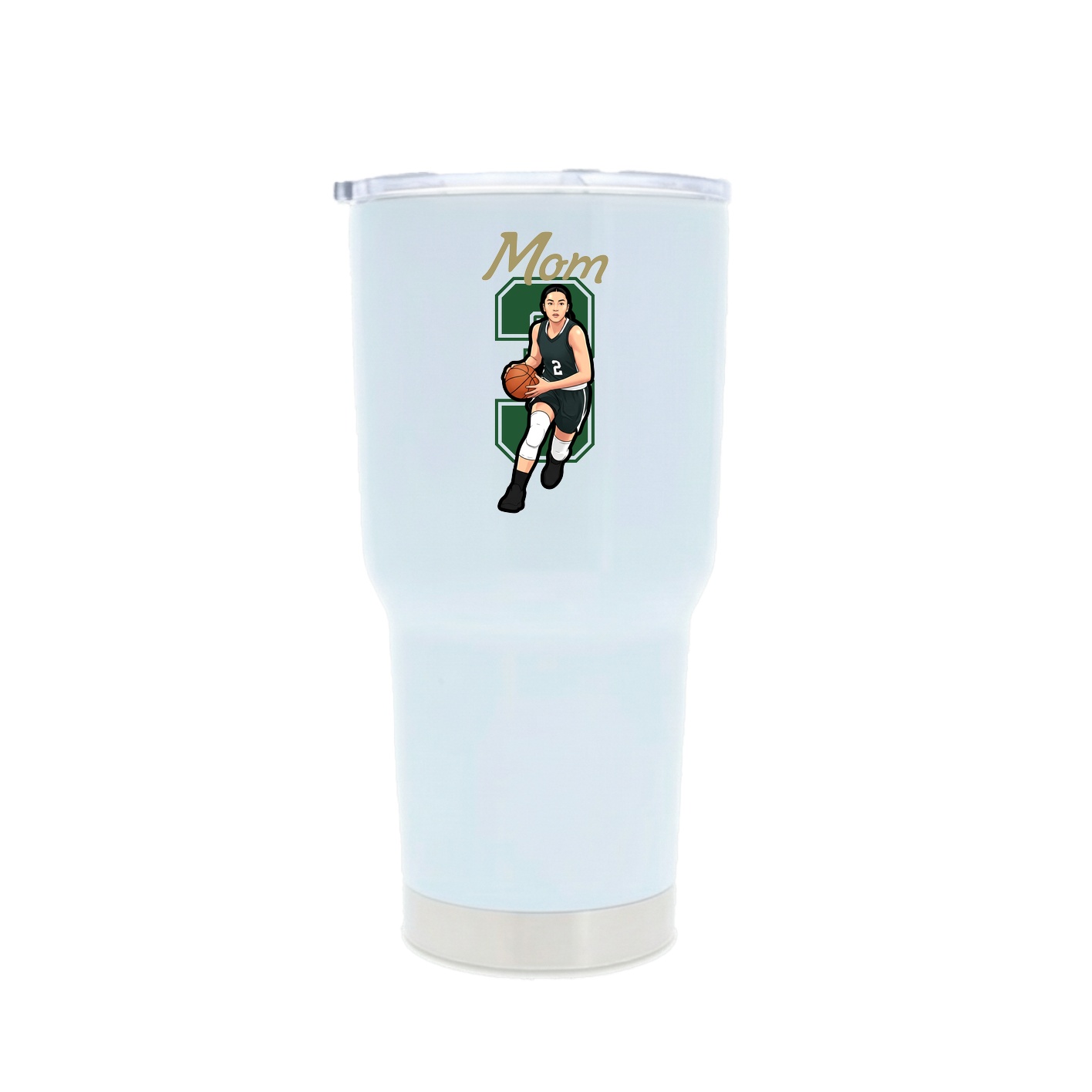 30oz Stainless Steel Tumbler — Mothers Day Shirsey in White