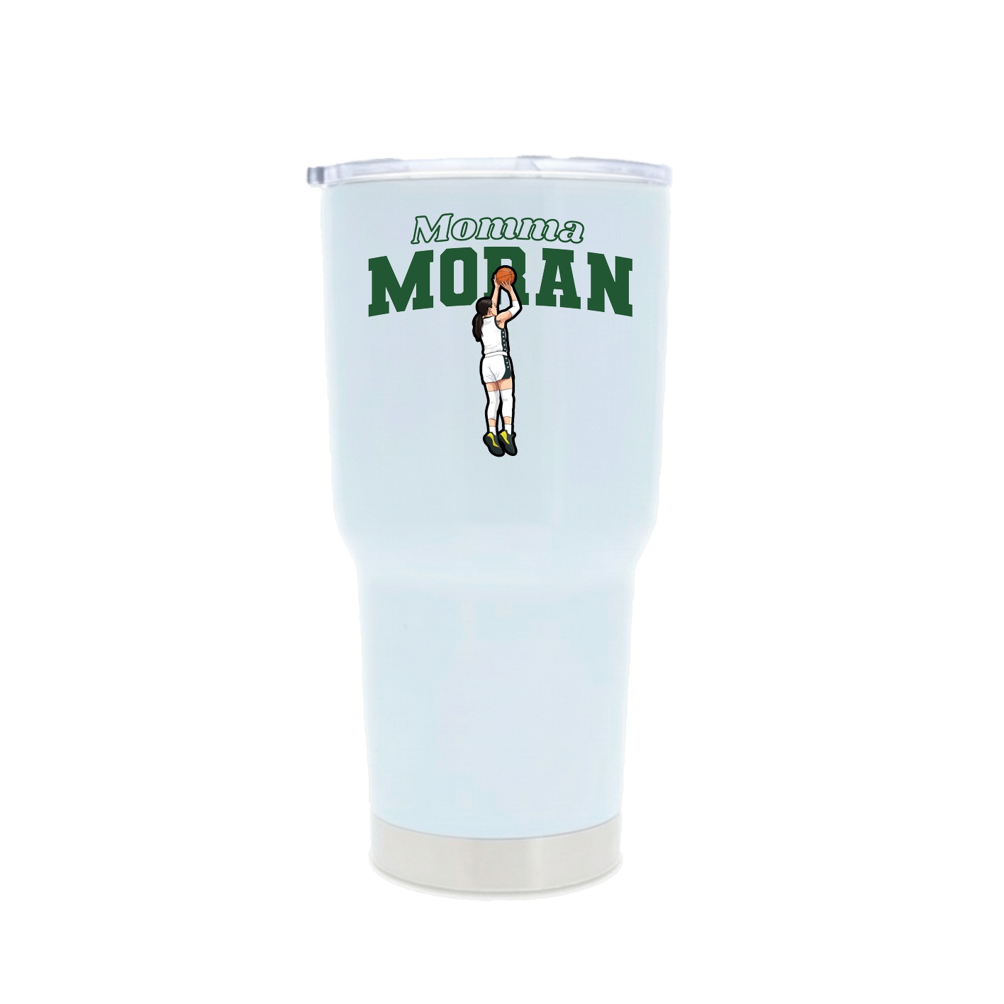 30oz Stainless Steel Tumbler — Mothers Day Block in White
