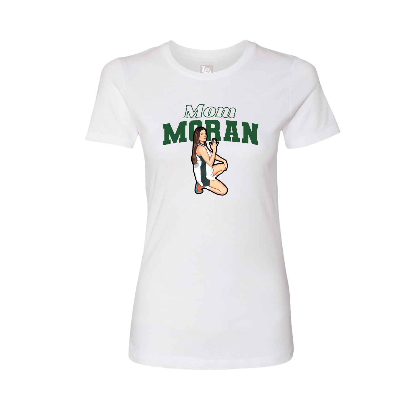 Womens Tee — Mothers Day Block in White