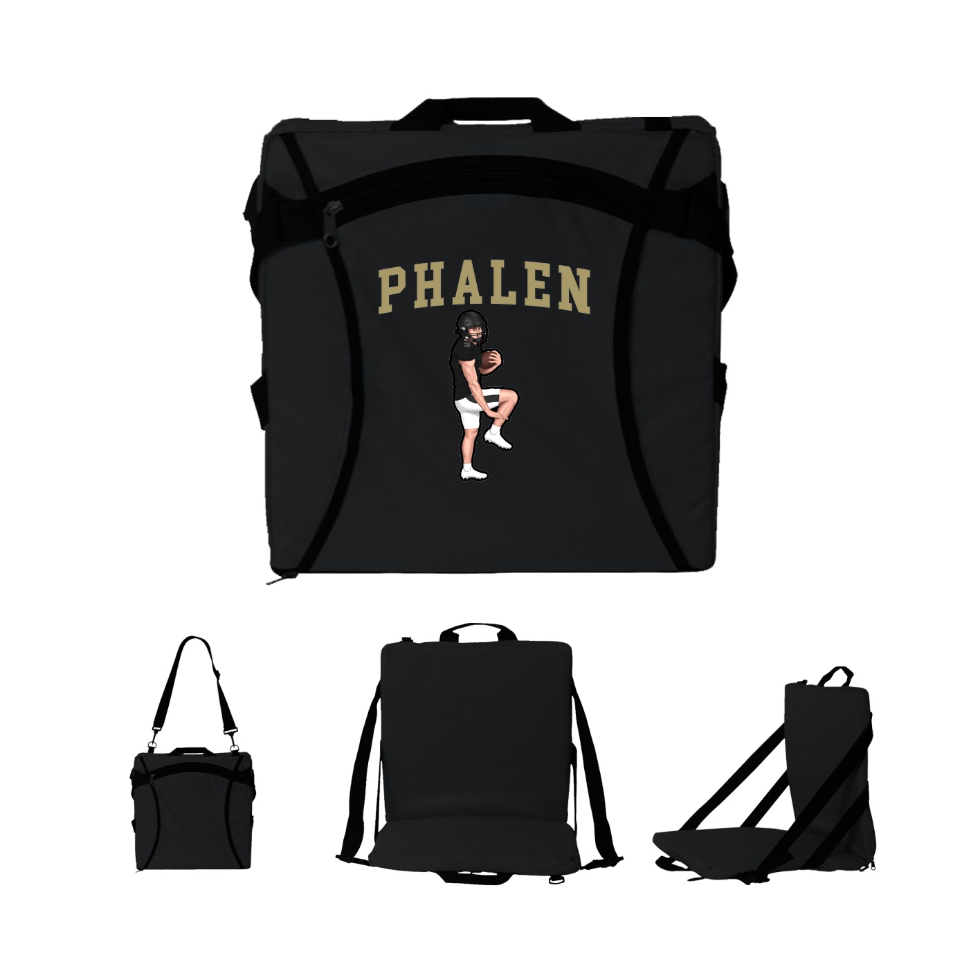 Folding Stadium Seat — Shirsey in Black