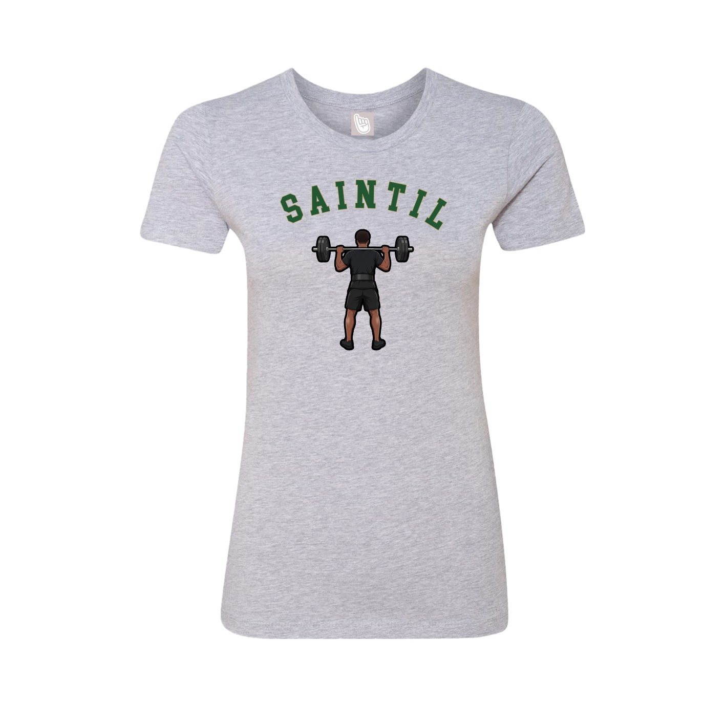 Fitted Women's Tee — Shirsey Arch in Grey