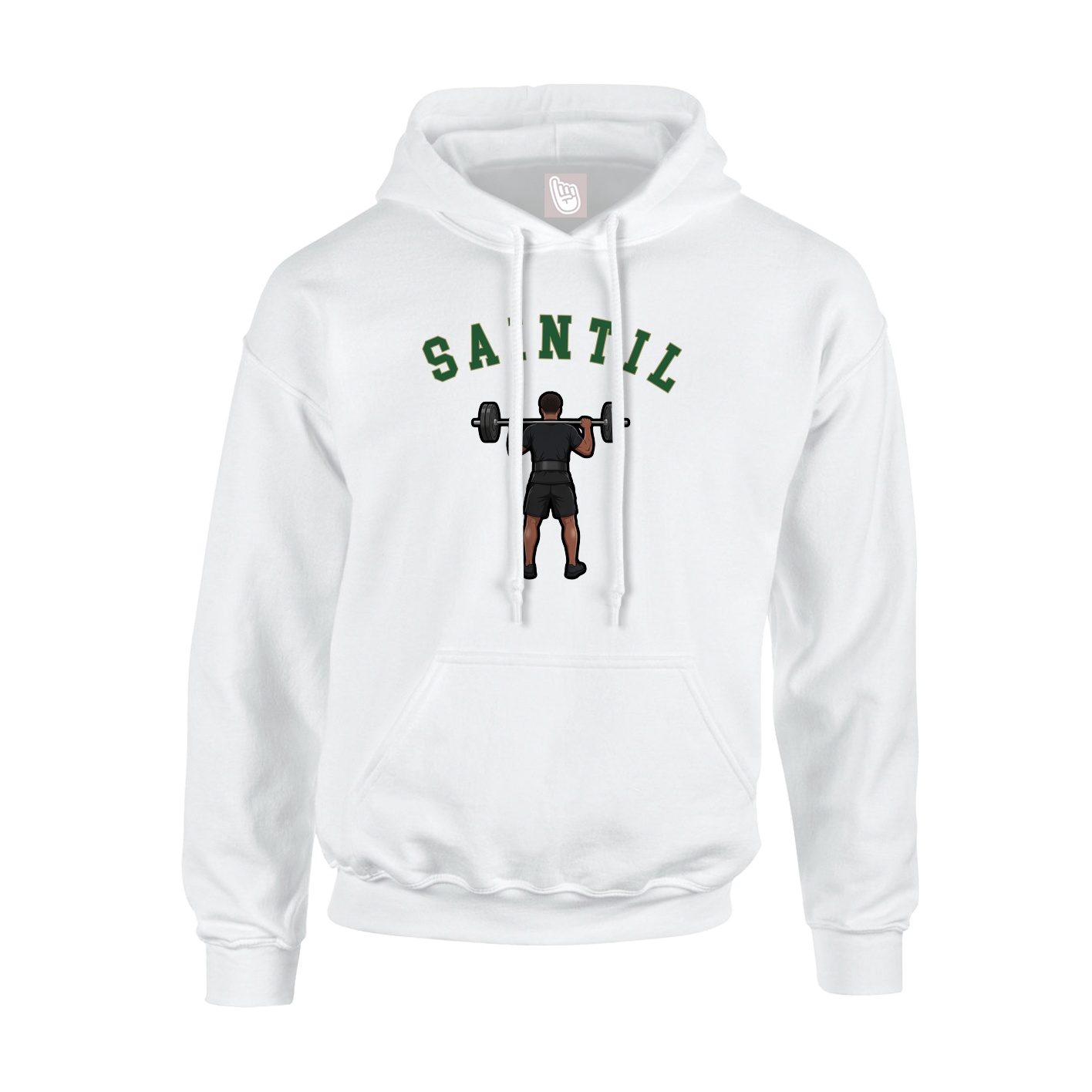 Youth Hoodie — Shirsey Arch in White