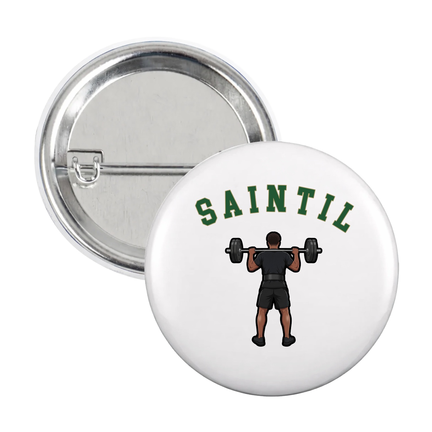 Game Day Button — Shirsey Arch in White