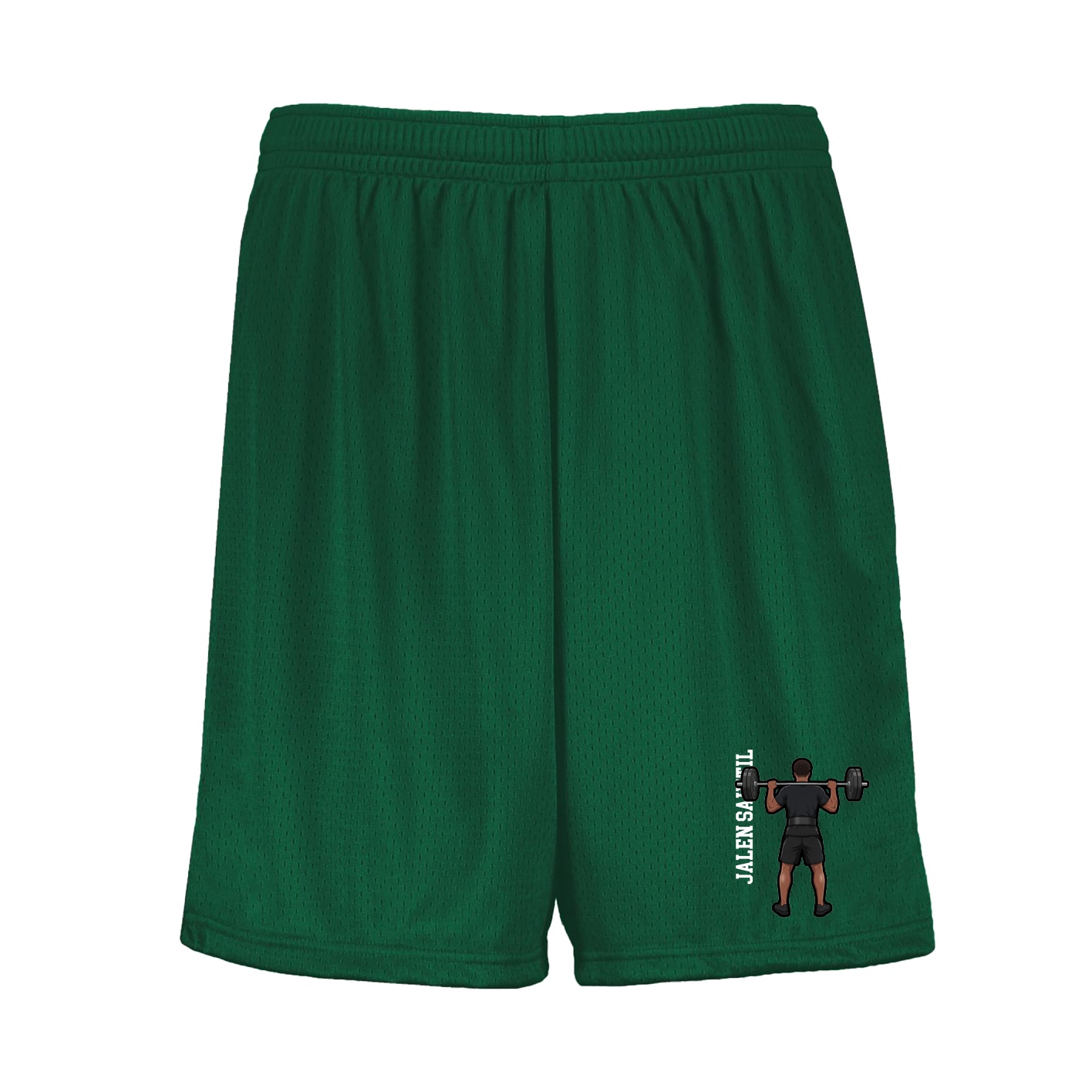 Shorts — Name Vertical in Green