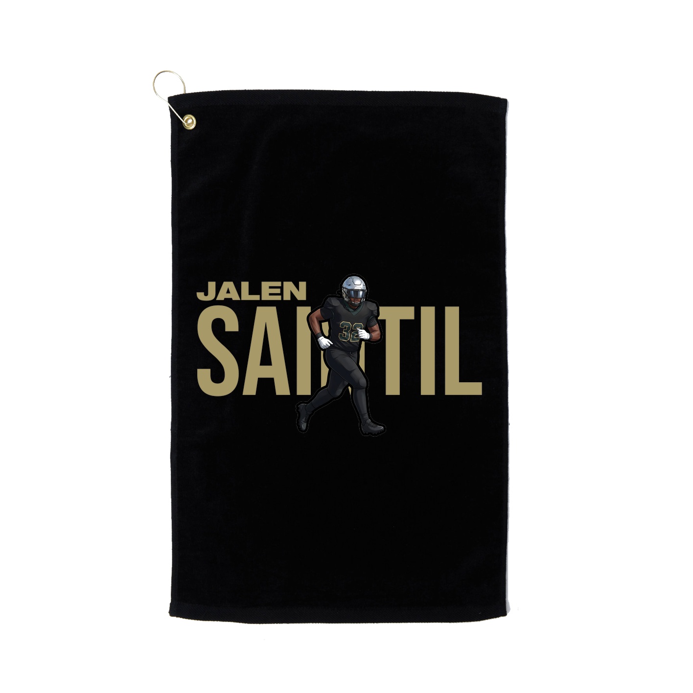 Golf Towel — Player Name in Black