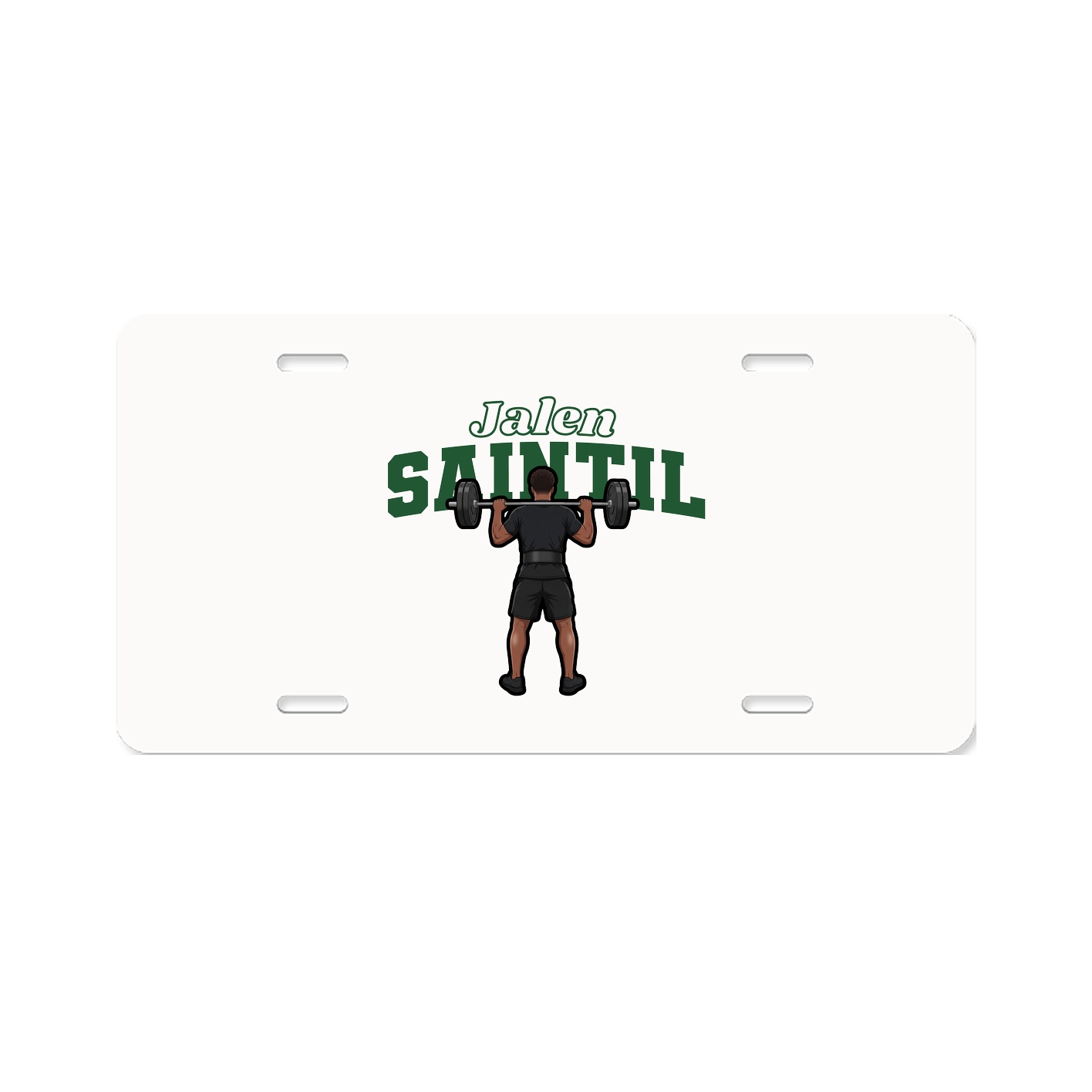 License Plate — Name Arch in Classic