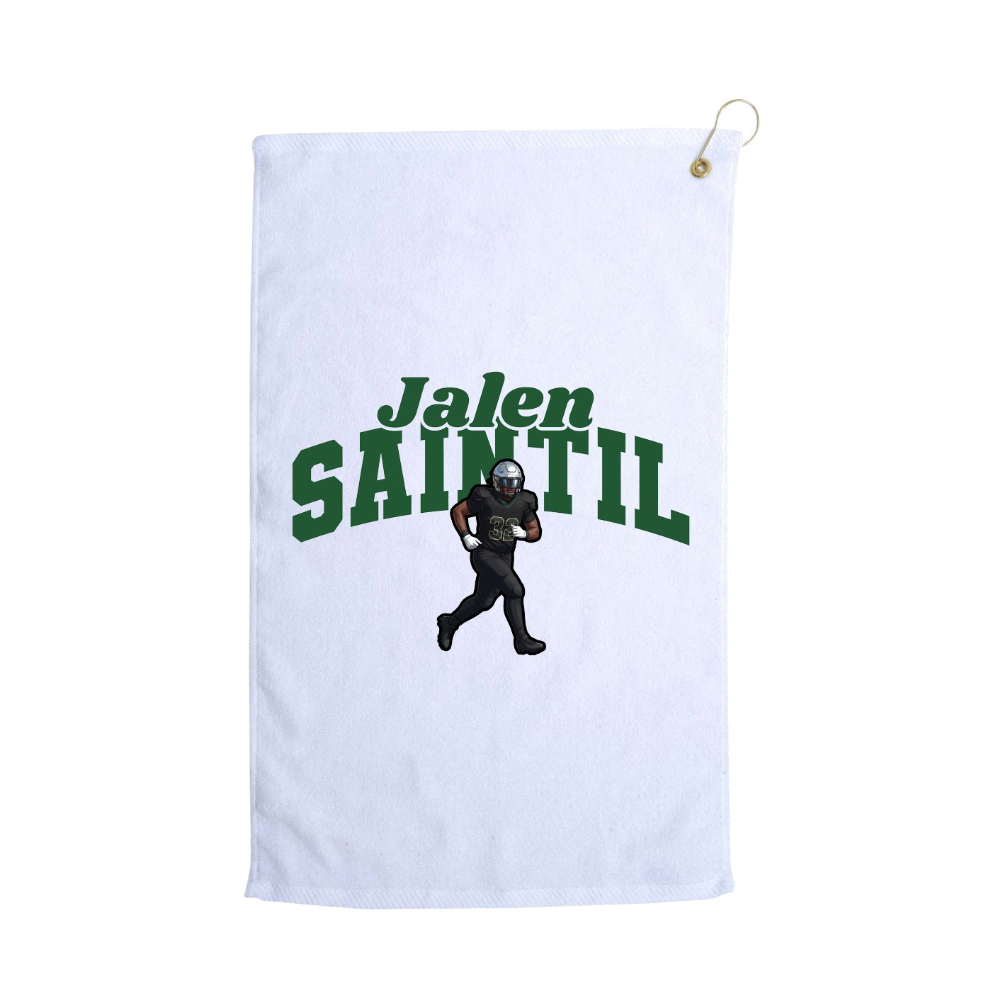 Golf Towel — Signature Arch in White