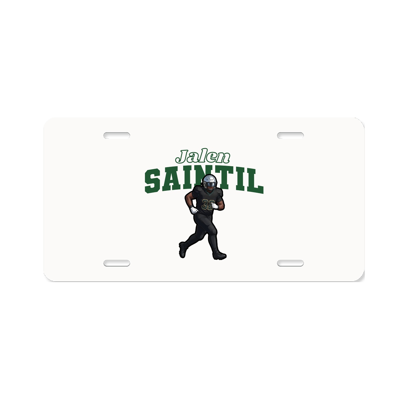 License Plate — Name Arch in Classic