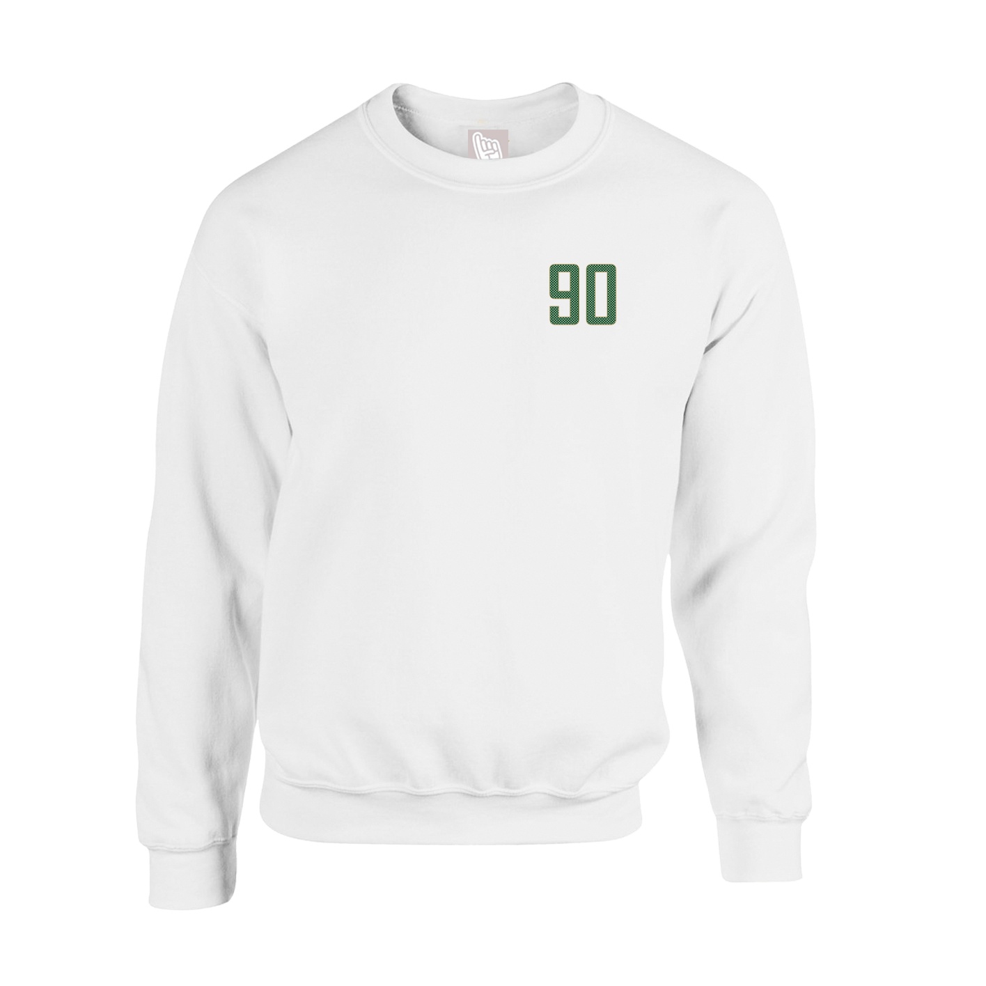 Fleece Crew — Front Shirsy in White