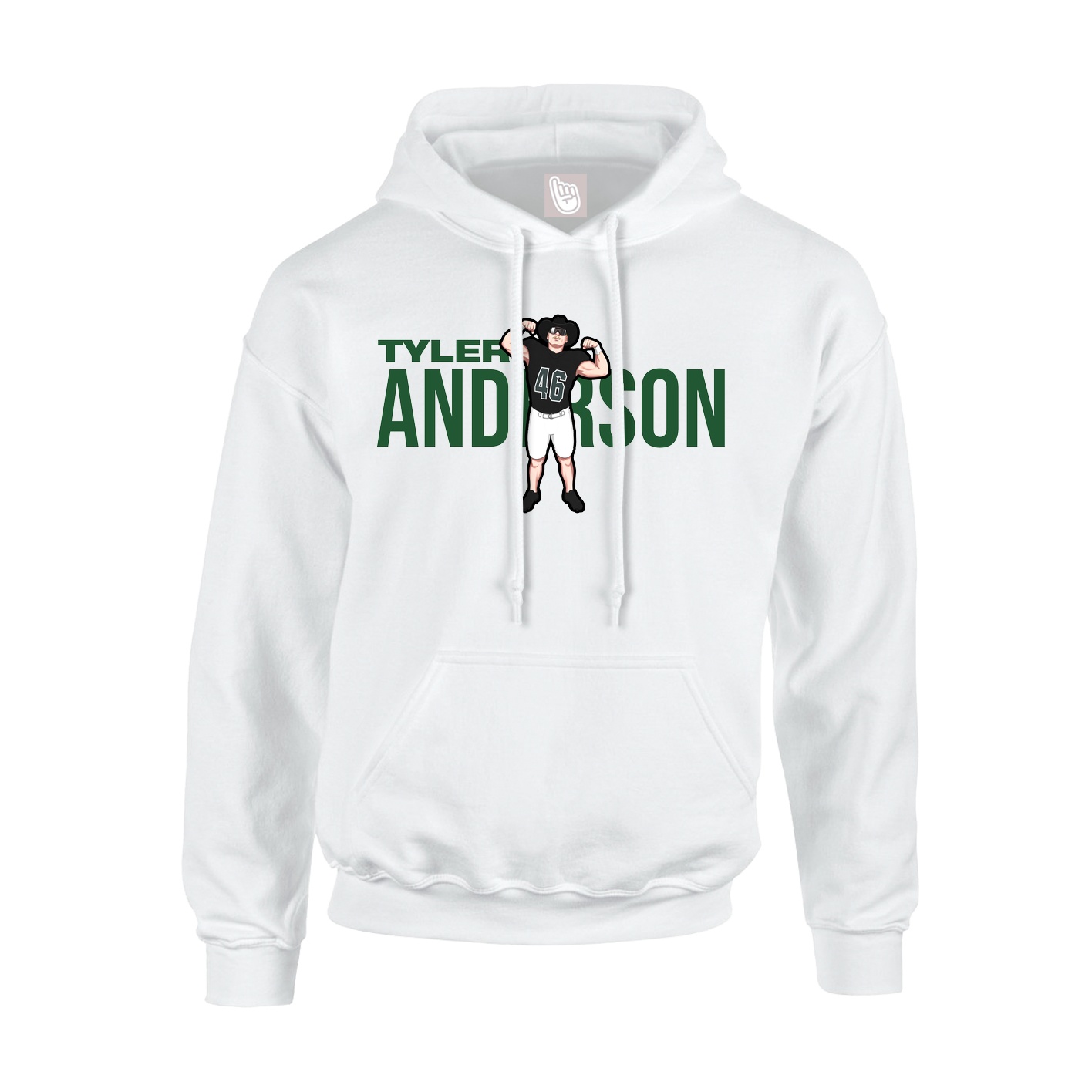 Hoodie — Player Name in White