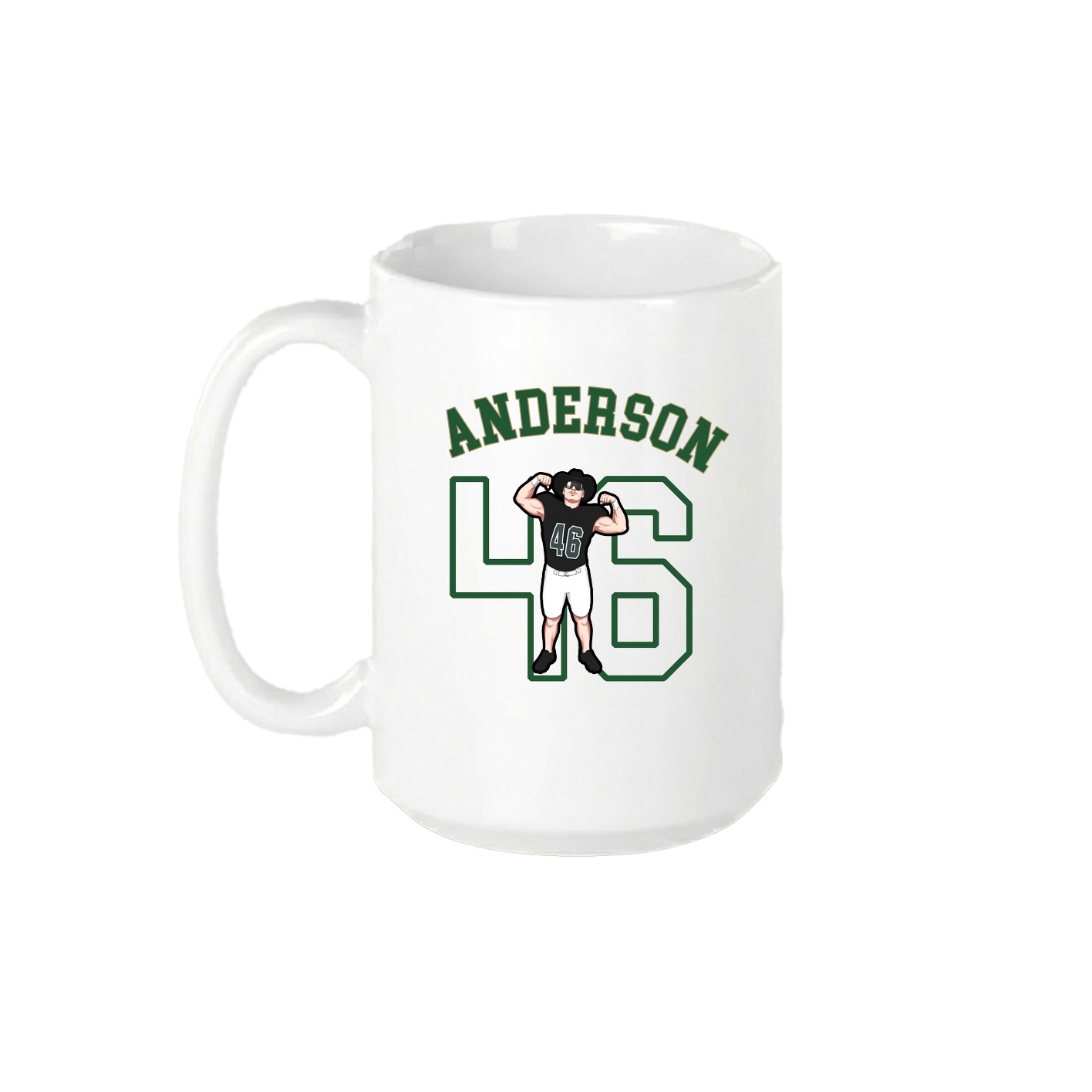 15oz Coffee Mug — Shirsey Arch in White