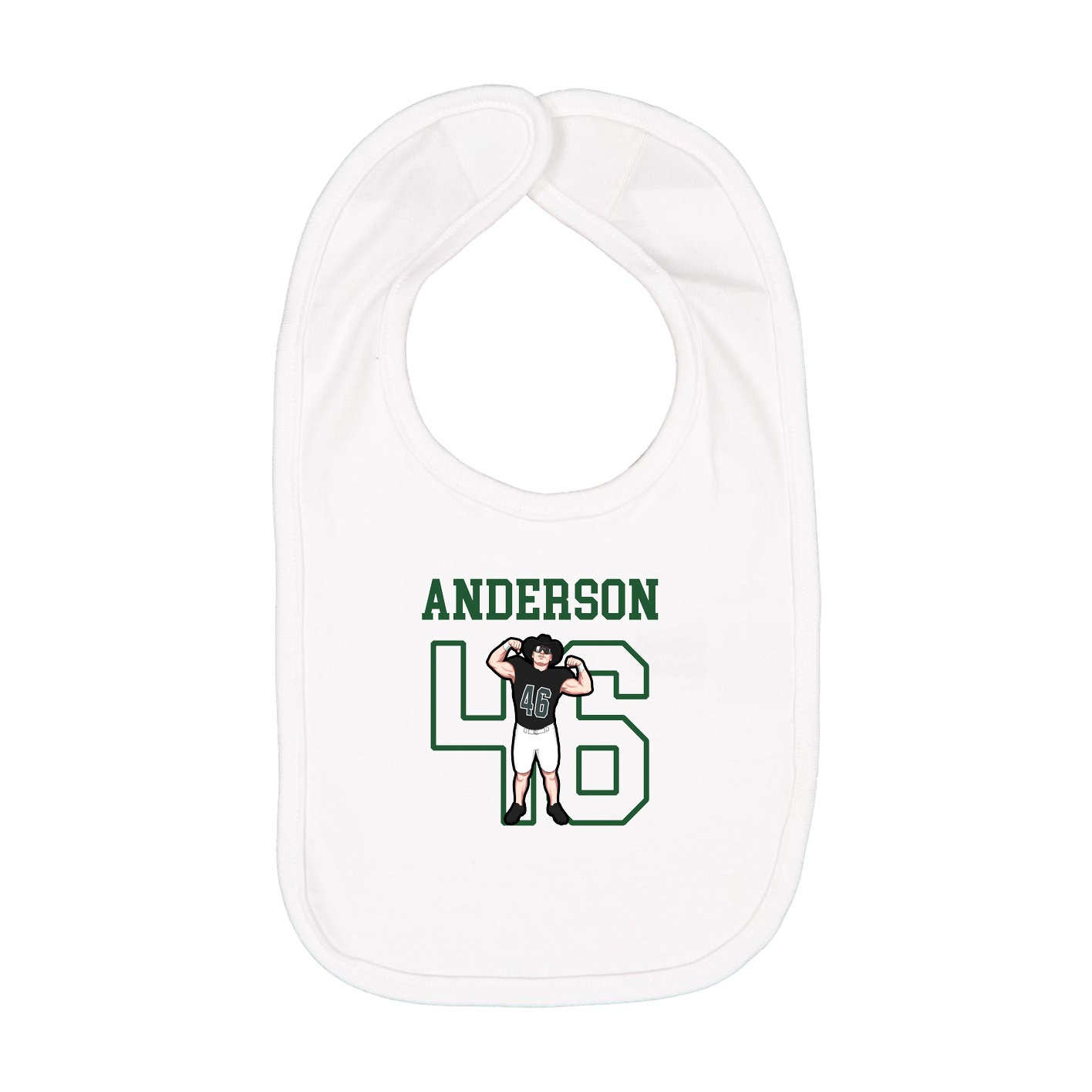 Infant Bib — Shirsey in White