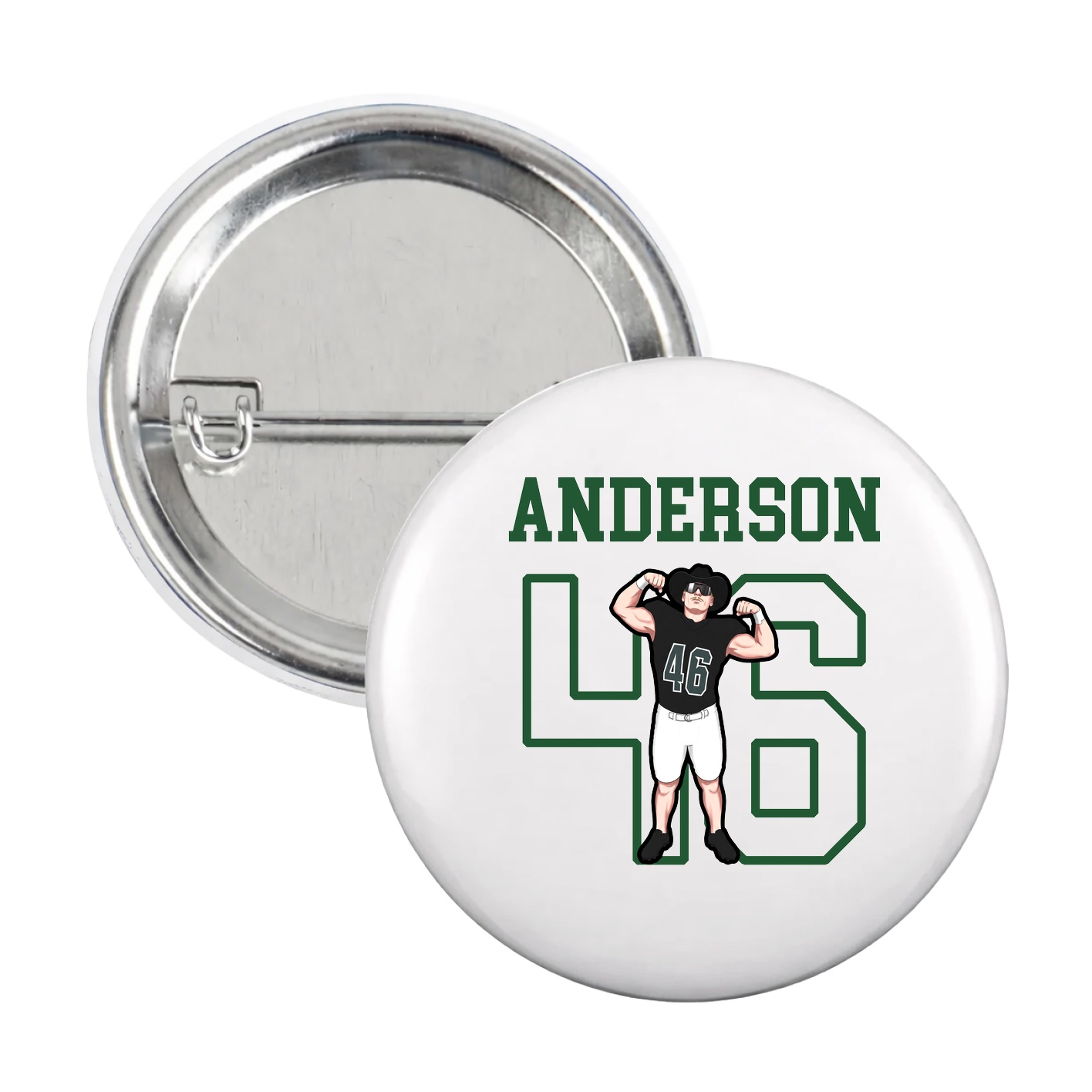 Game Day Button — Shirsey in White