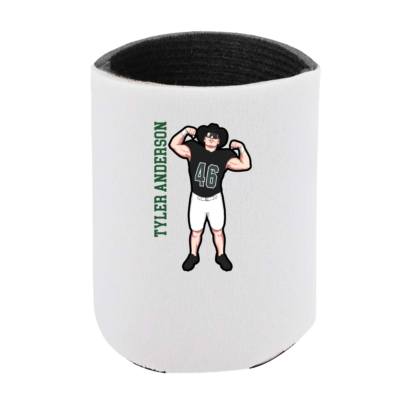 Can Holder — Name Vertical in White