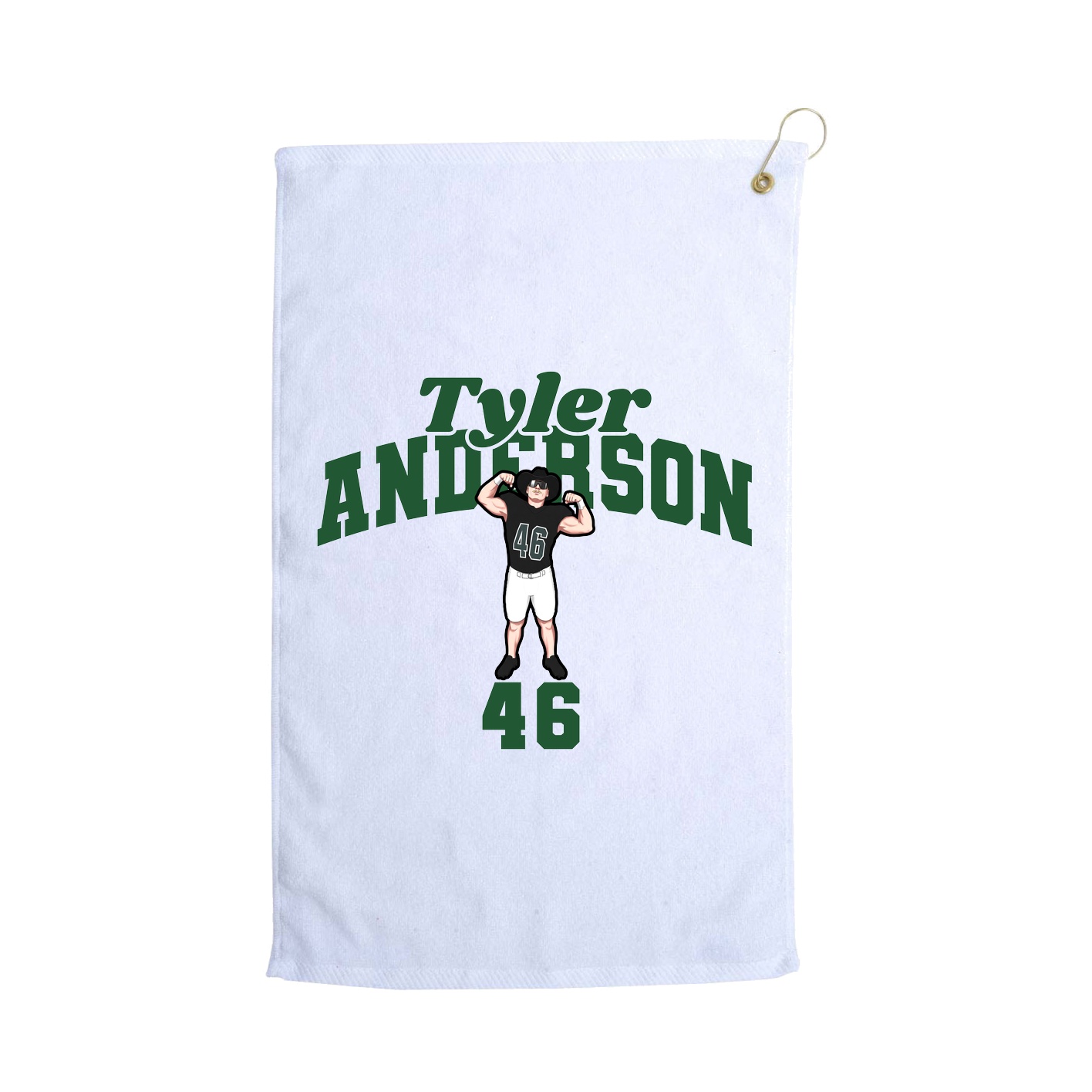 Golf Towel — Signature Arch in White