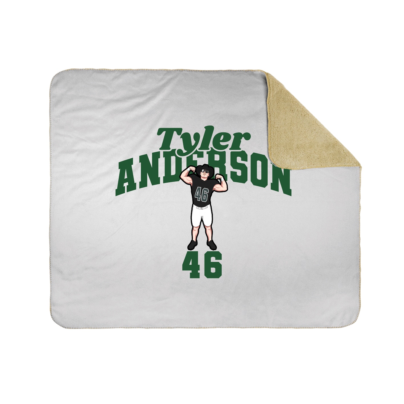 Throw Blanket — Signature Arch in White
