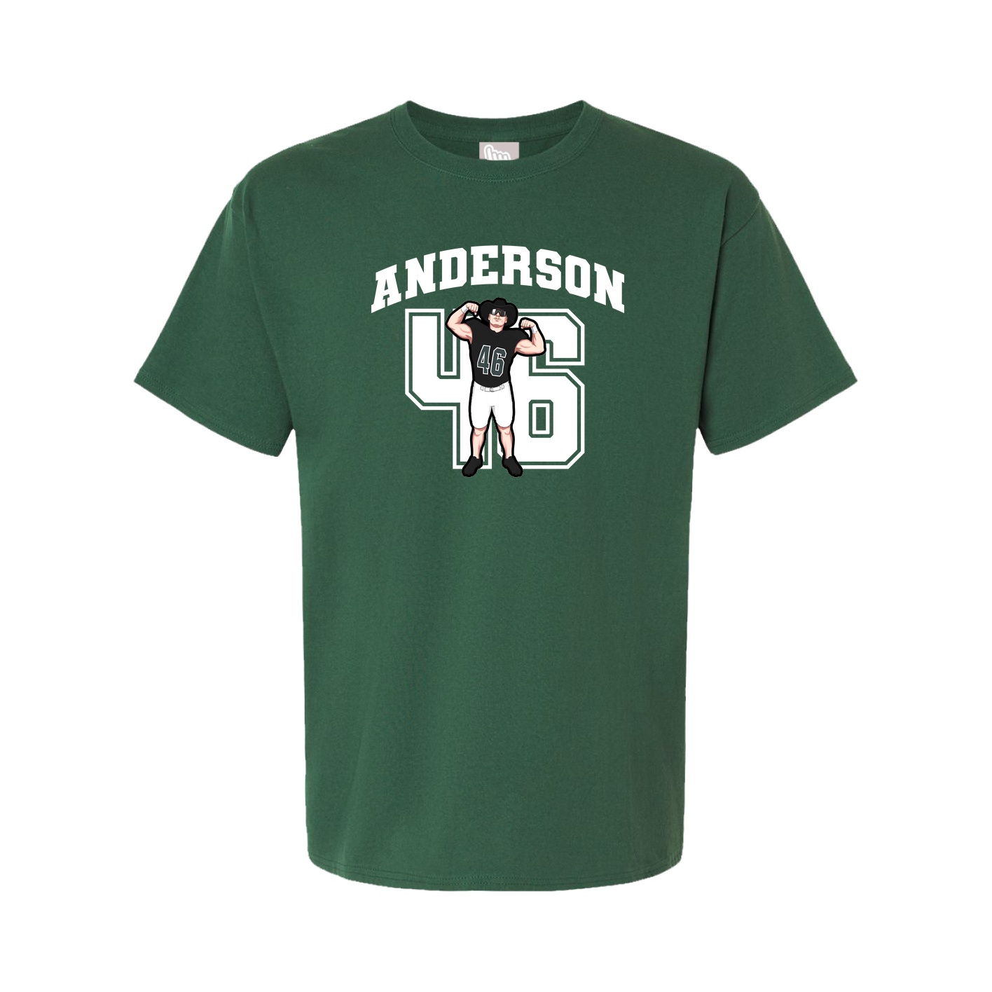 Tee — Number in Green