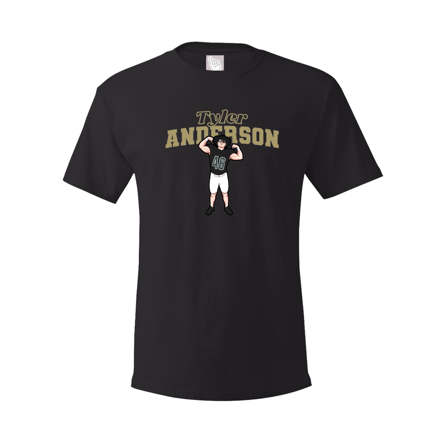 Youth Tee — Name Arch in Black