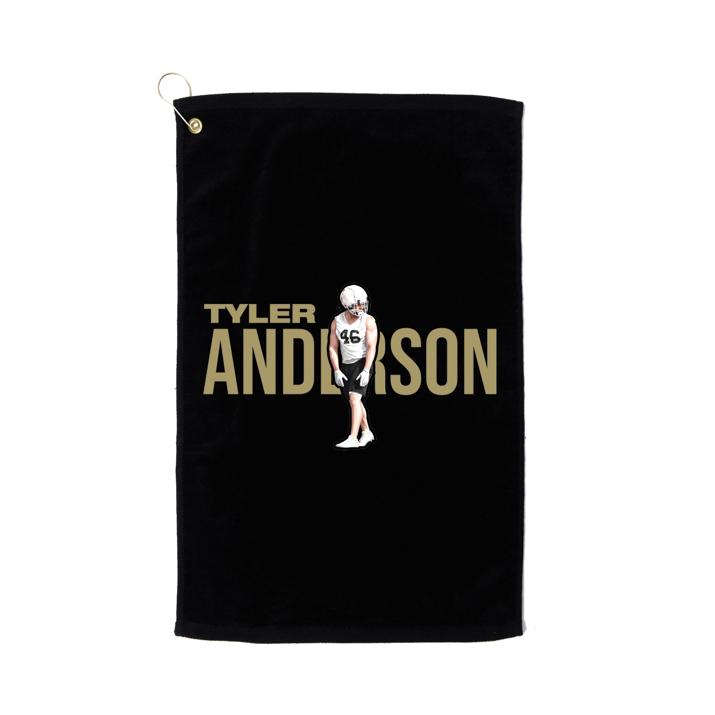 Golf Towel — Player Name in Black