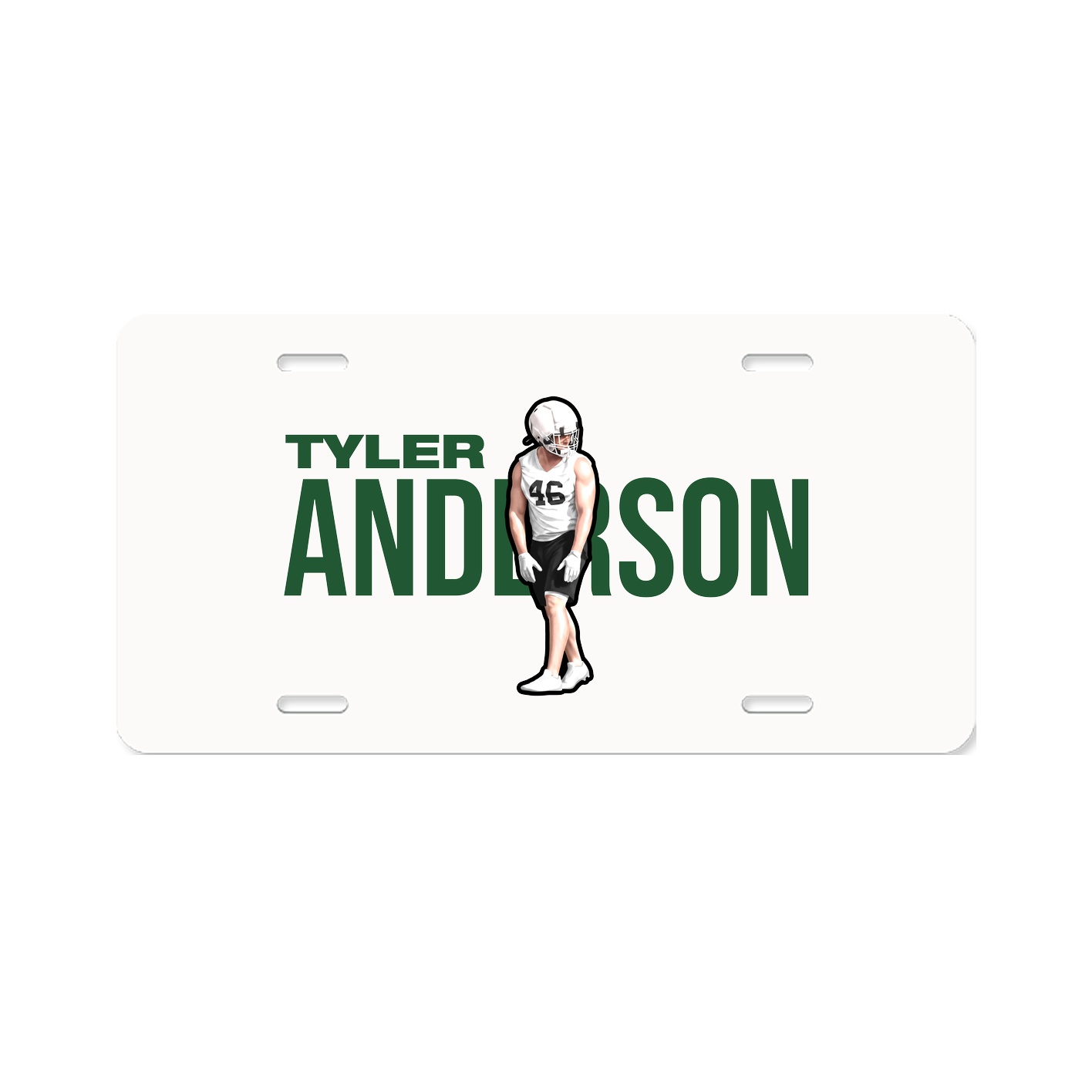 License Plate — Player Name in Classic