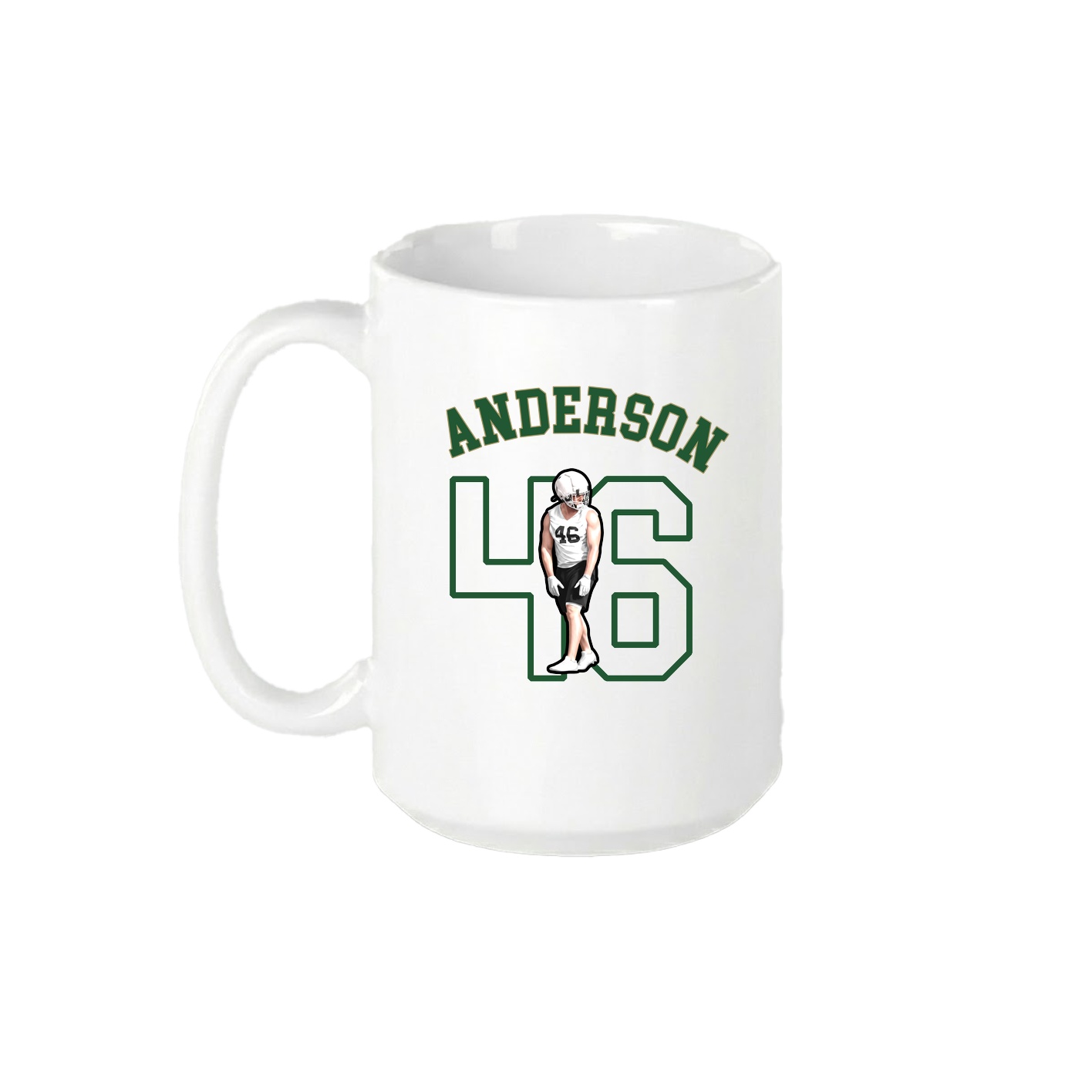 15oz Coffee Mug — Shirsey Arch in White