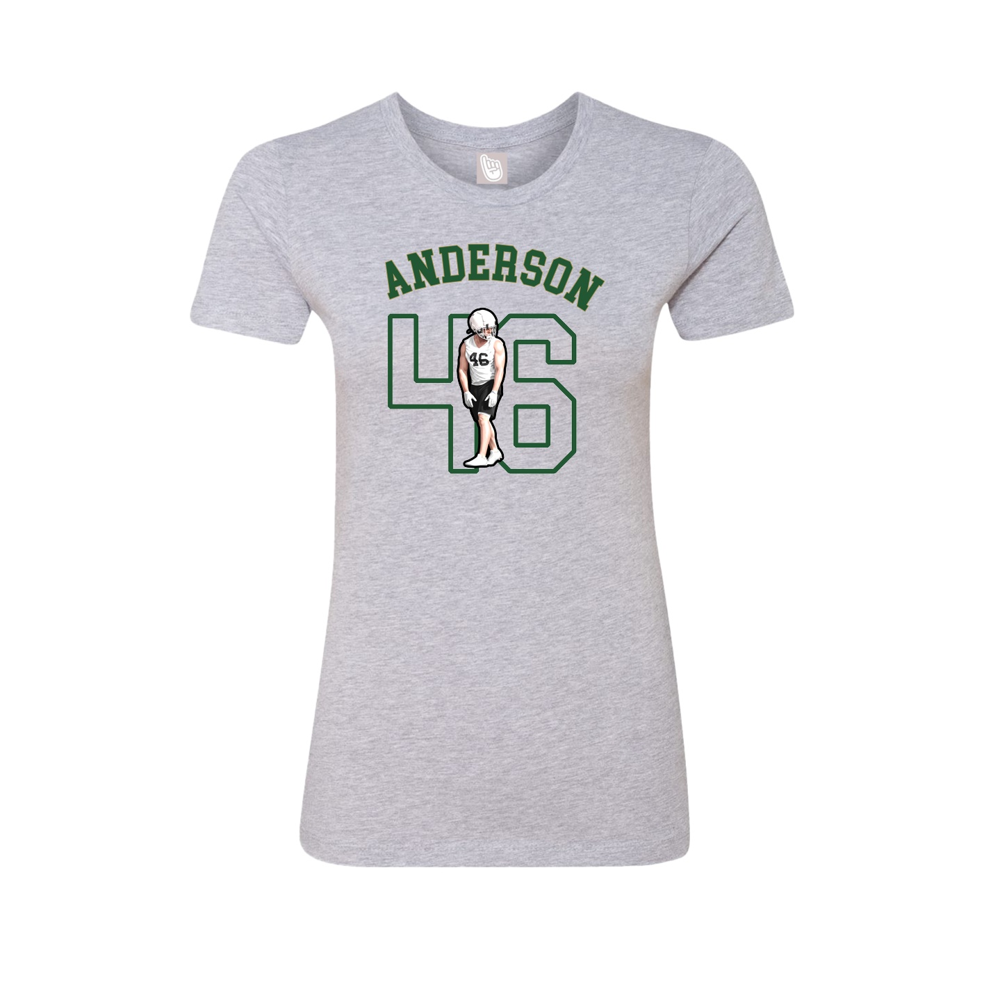 Fitted Women's Tee — Shirsey Arch in Grey