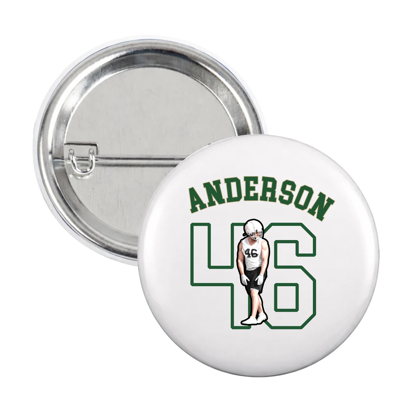 Game Day Button — Shirsey Arch in White