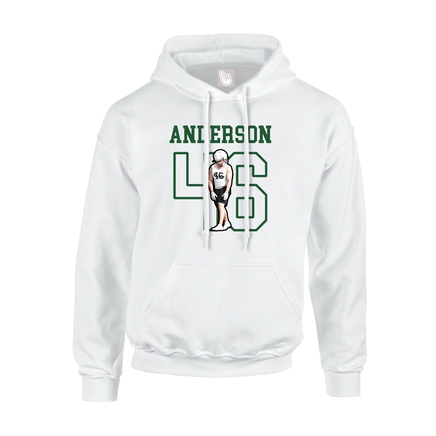 Hoodie — Shirsey in White