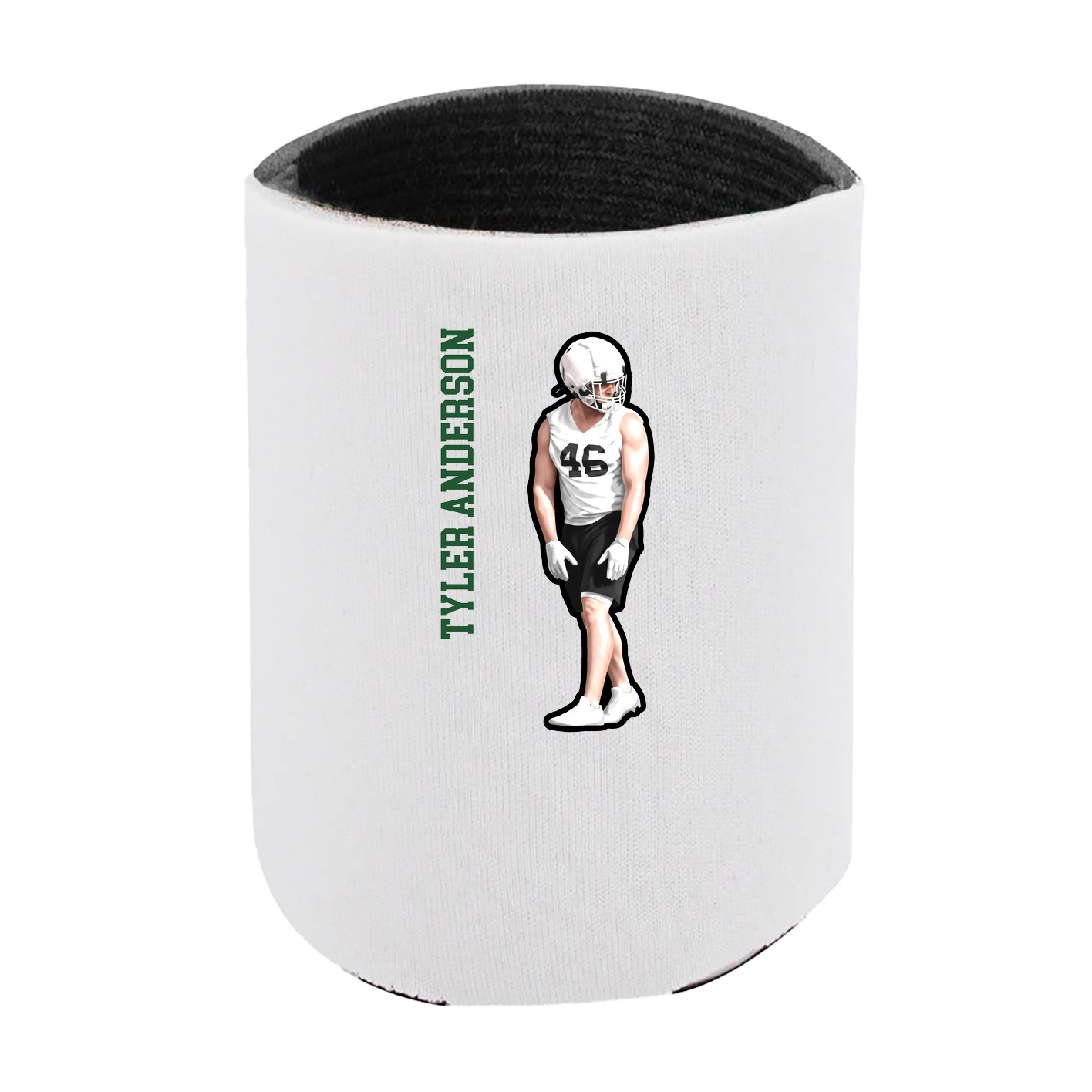 Can Holder — Name Vertical in White