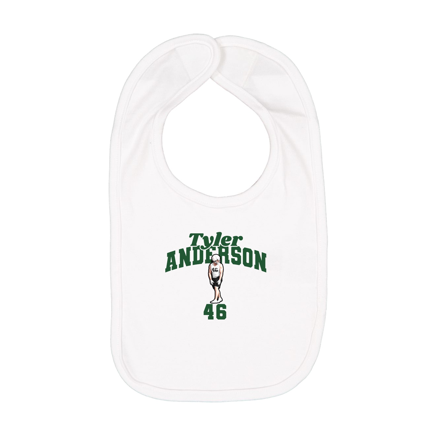 Infant Bib — Signature Arch in White
