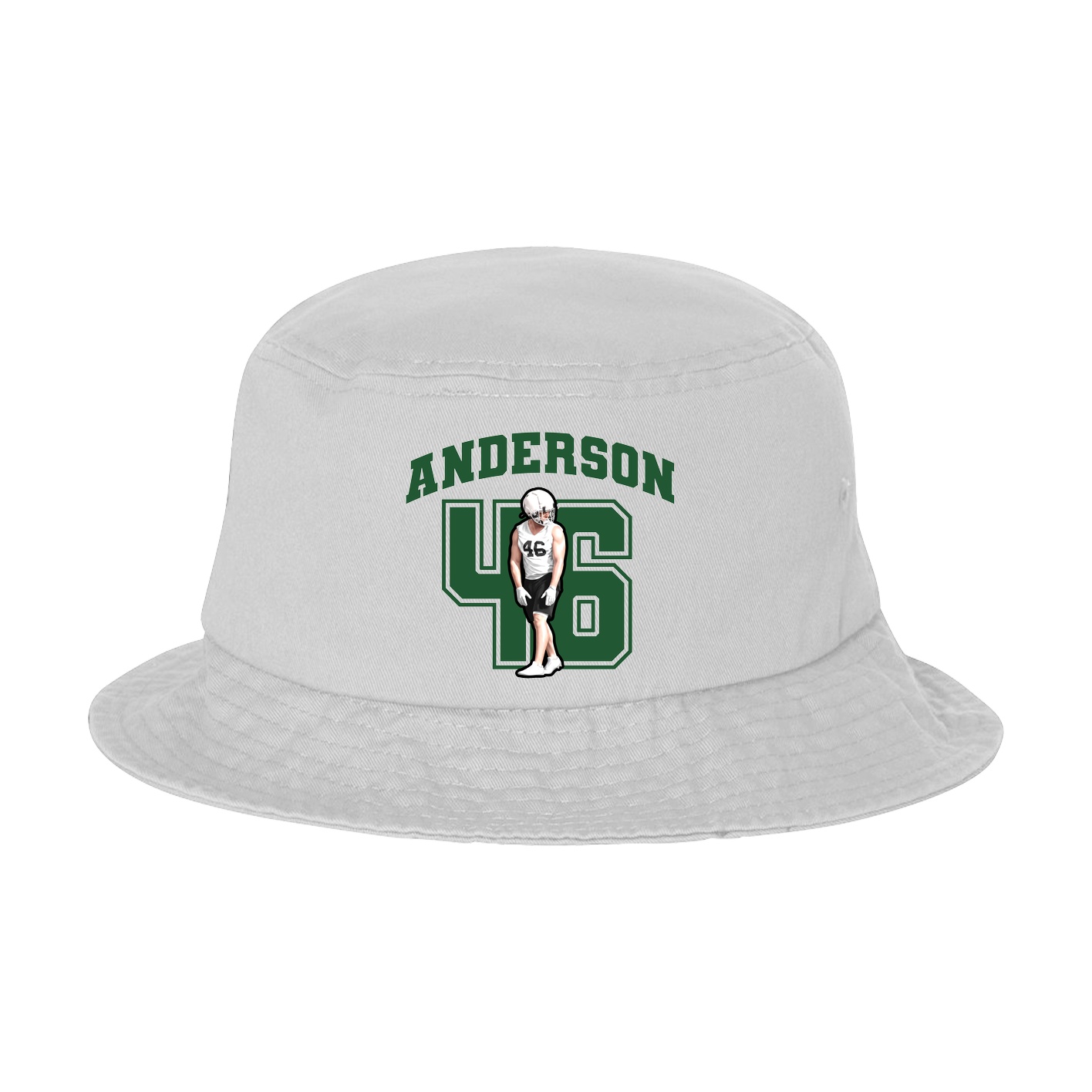 Bucket Cap — Number in White
