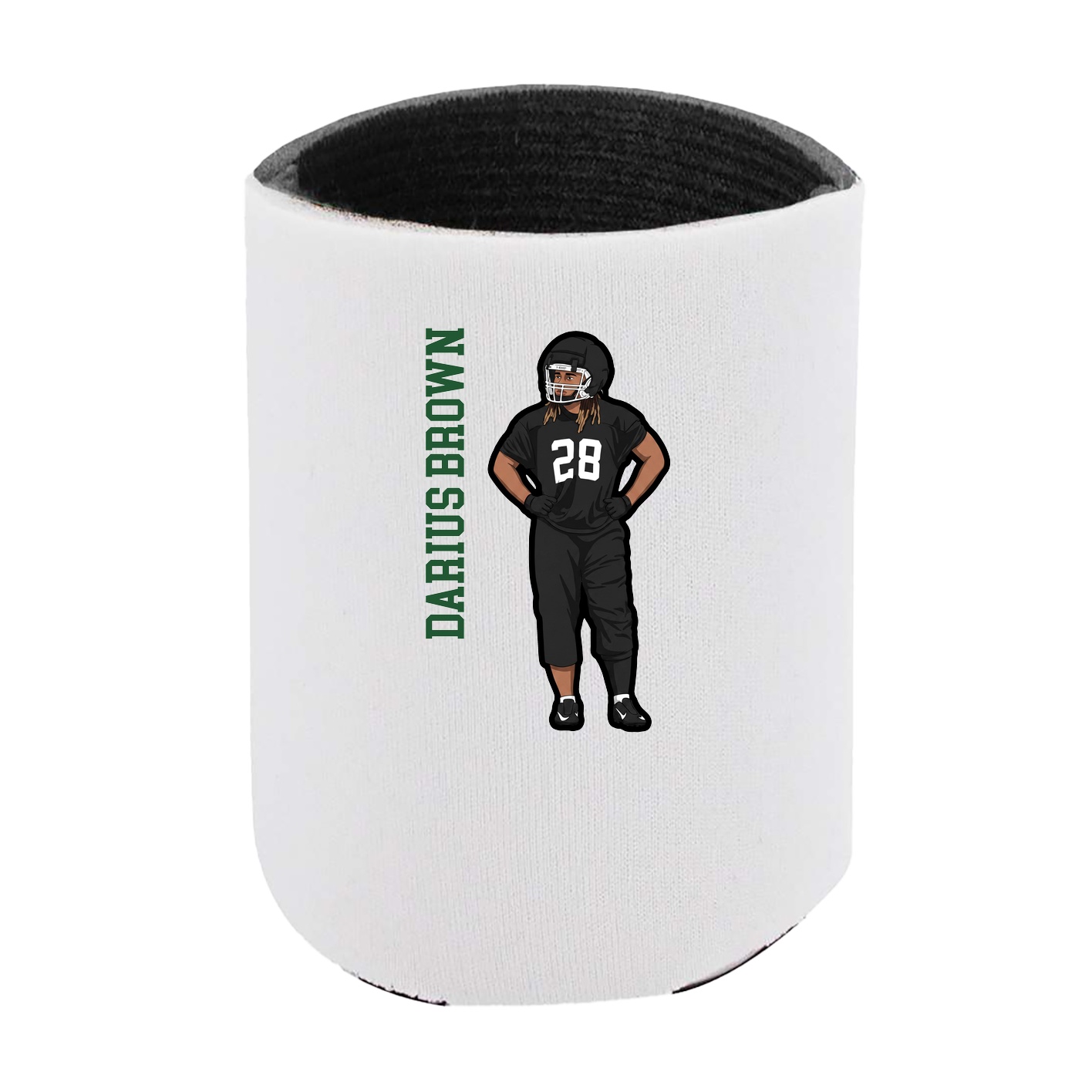 Can Holder — Name Vertical in White