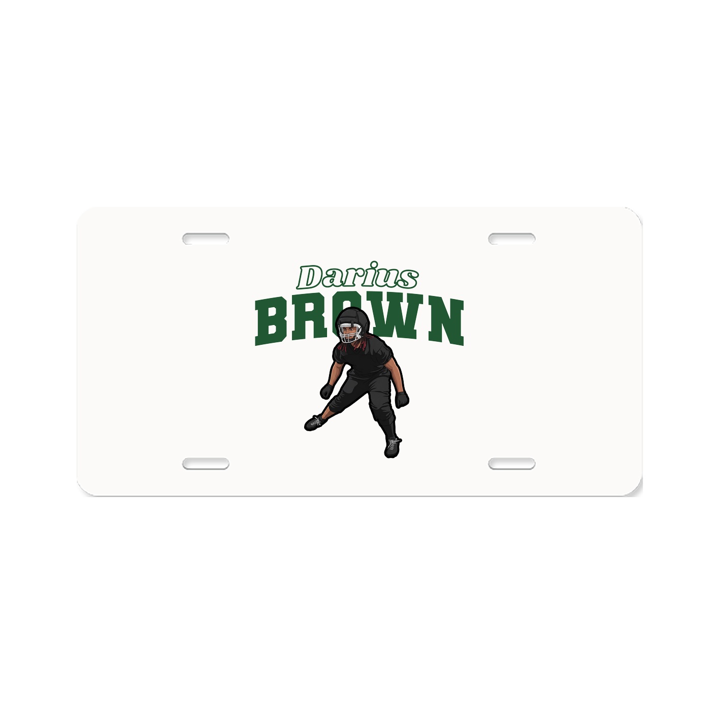 License Plate — Name Arch in Classic