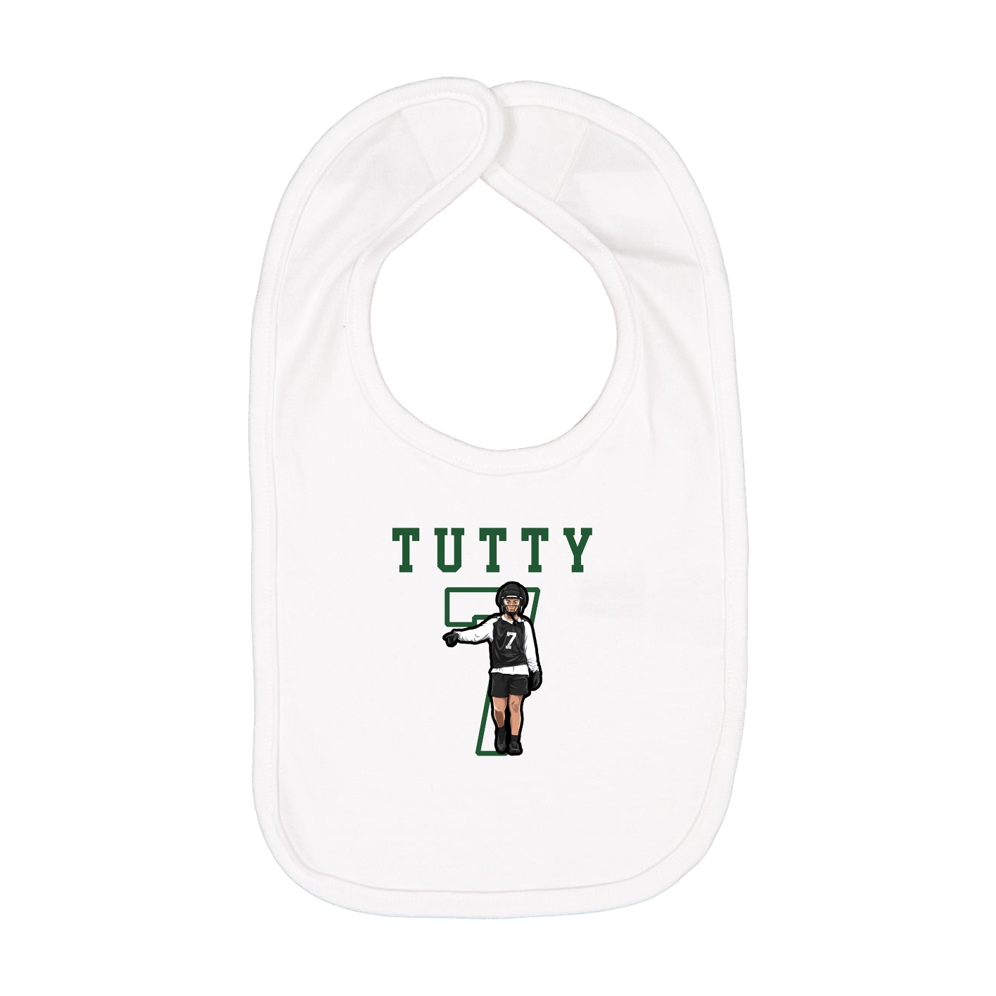 Infant Bib — Shirsey in White
