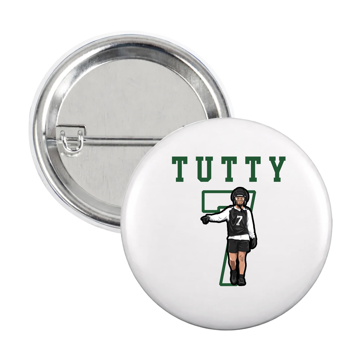 Game Day Button — Shirsey in White