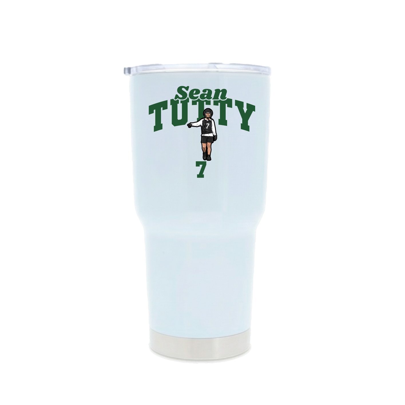 30oz Stainless Steel Tumbler — Signature Arch in White