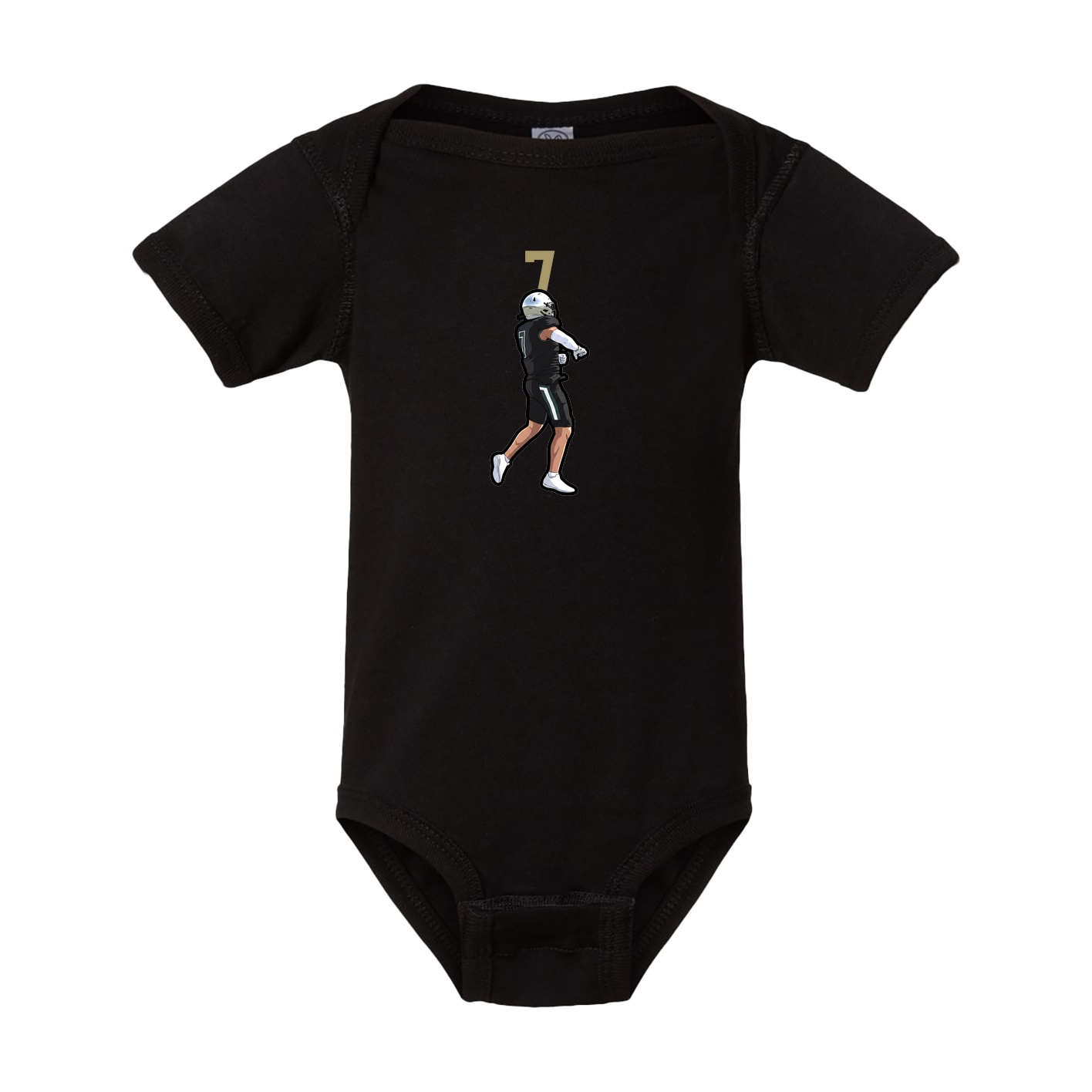Baby Onesie — Number Top in Black