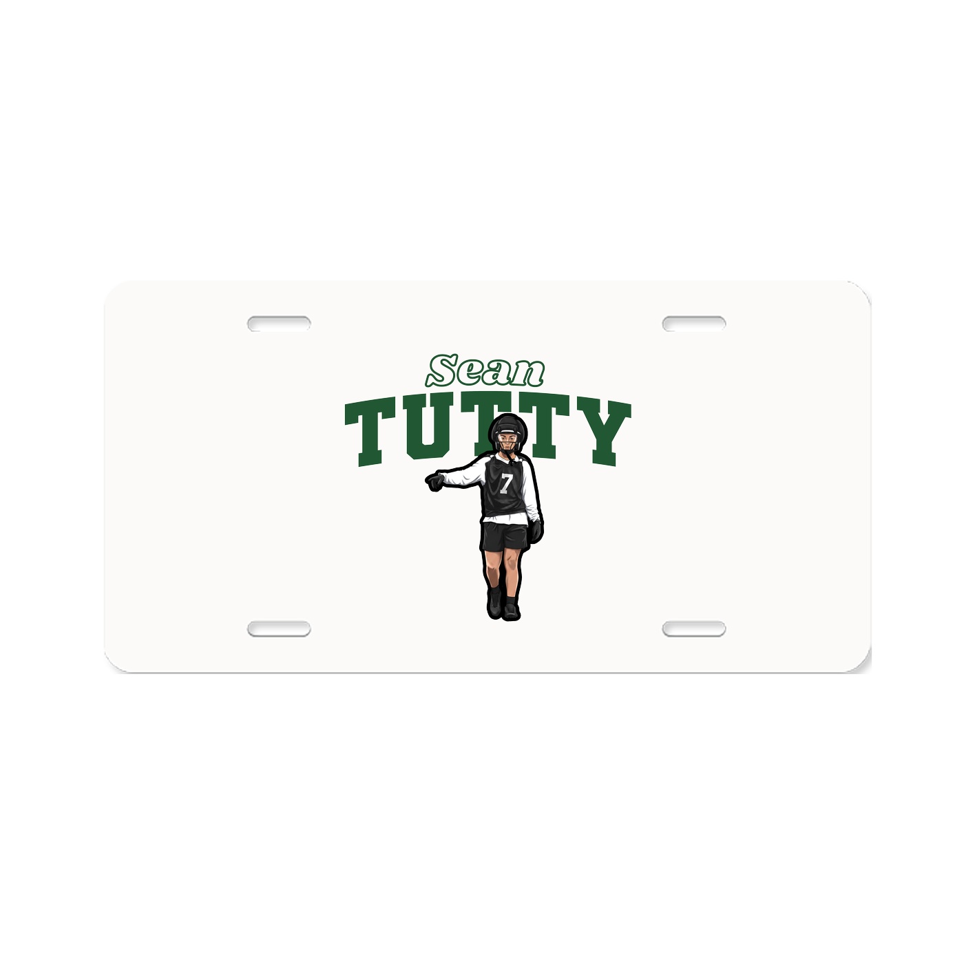 License Plate — Name Arch in Classic